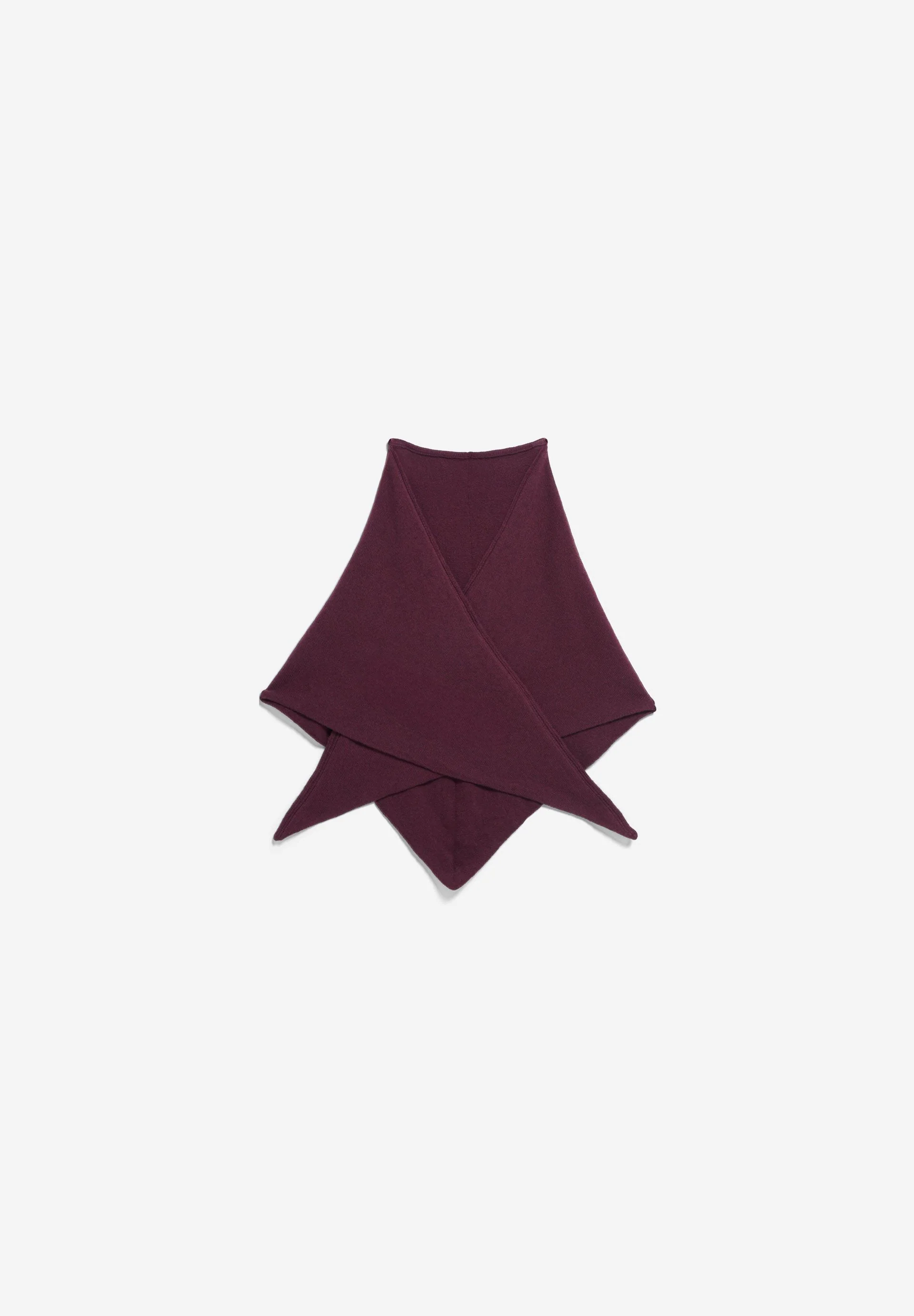 BRYANAA TRIANGLE SCARF | dark cranberry - Image 5