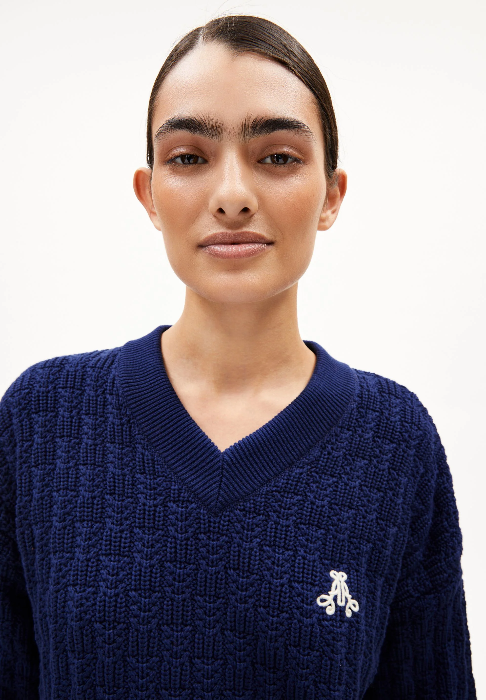 CAARLAS STRUCTURE STRICKPULLOVER | blue noon - Image 3