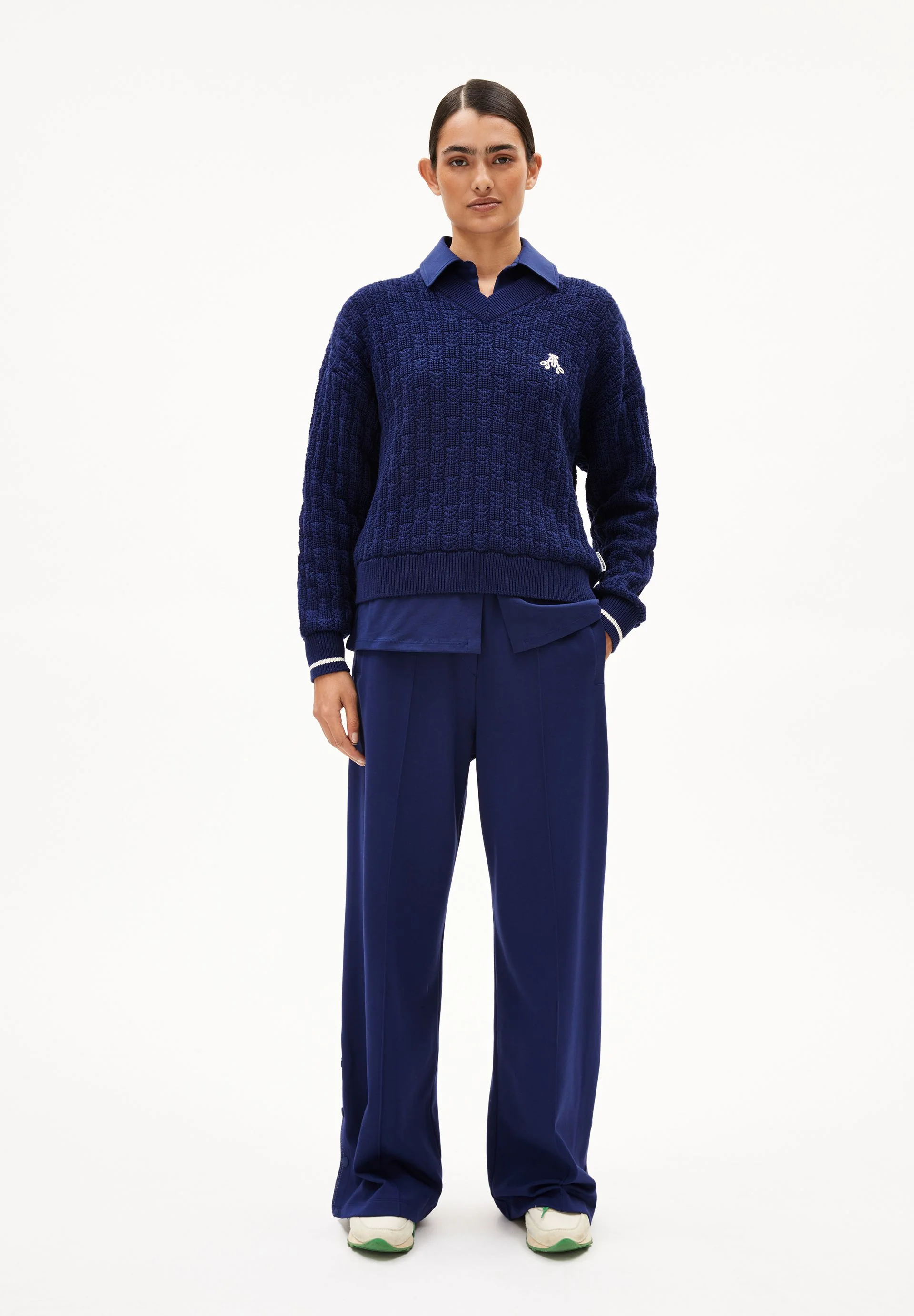 CAARLAS STRUCTURE STRICKPULLOVER | blue noon - Image 5