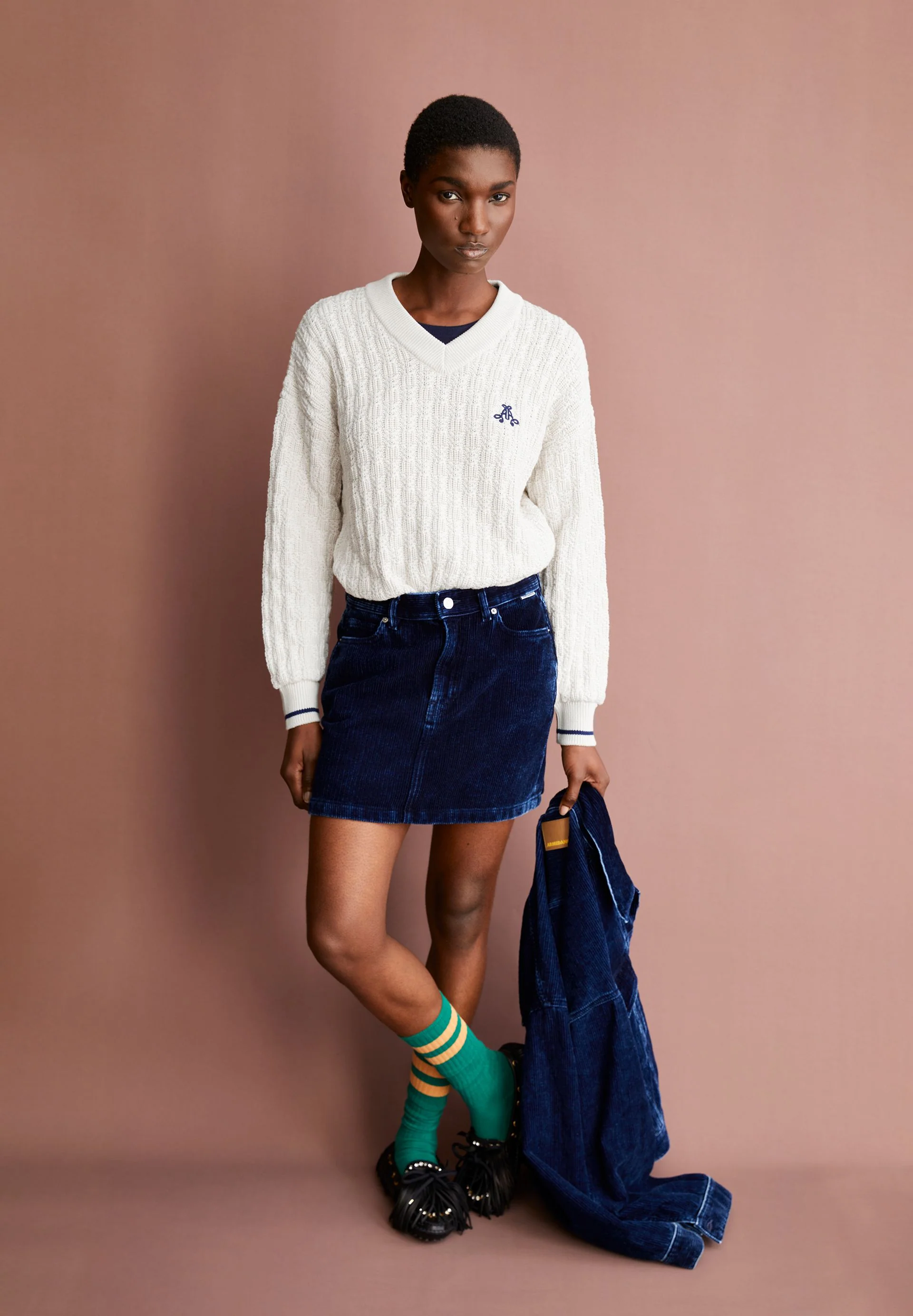 CAARLAS STRUCTURE STRICKPULLOVER | oatmilk - Image 4