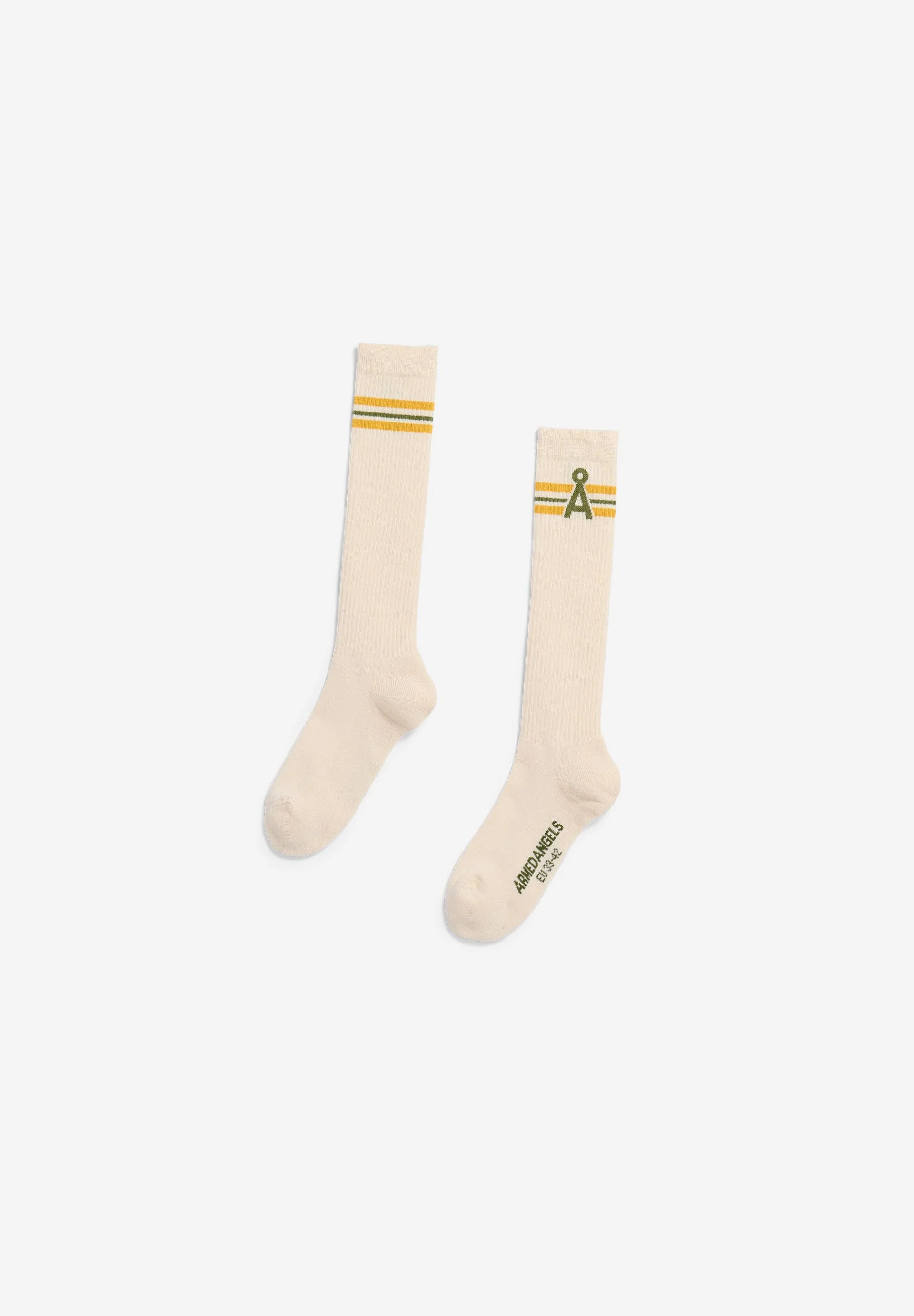 CAARLO GESTREIFTE SOCKEN | oatmilk - Image 2