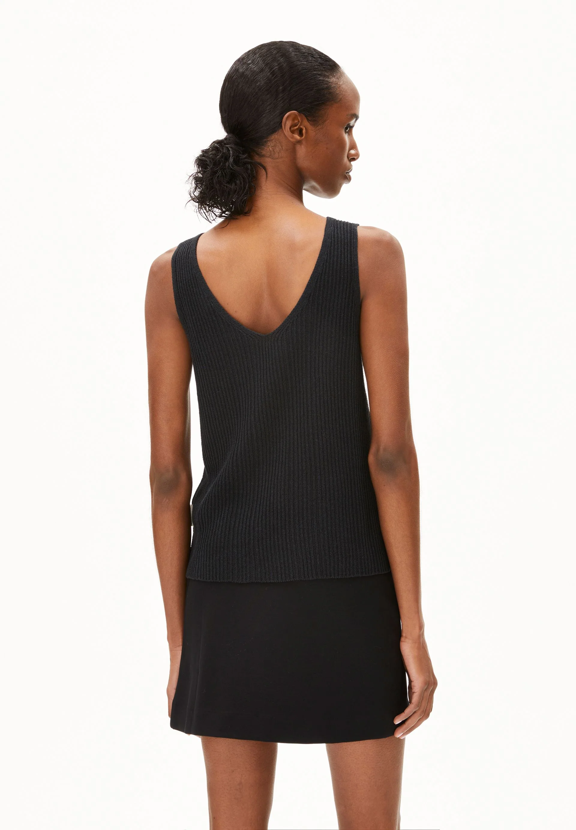 LEINEN-MIX STRICKTOP | black - Image 2