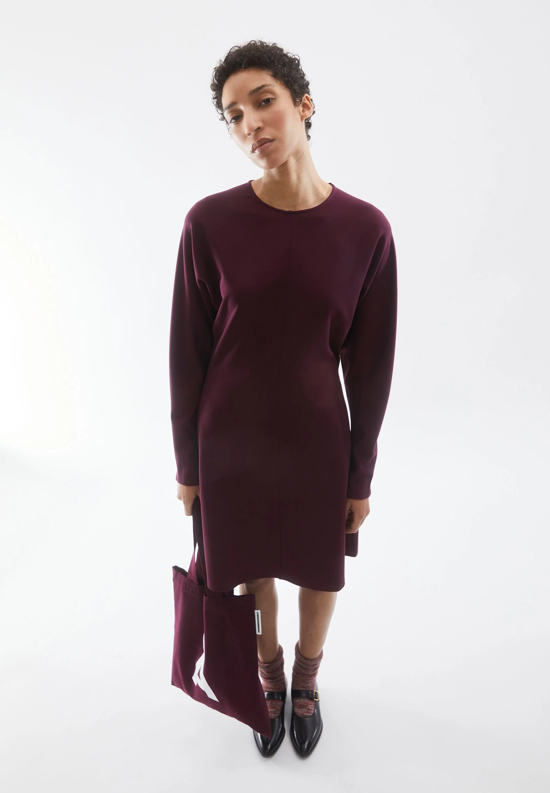 CALINAA KLEID | dark cranberry - Image 4