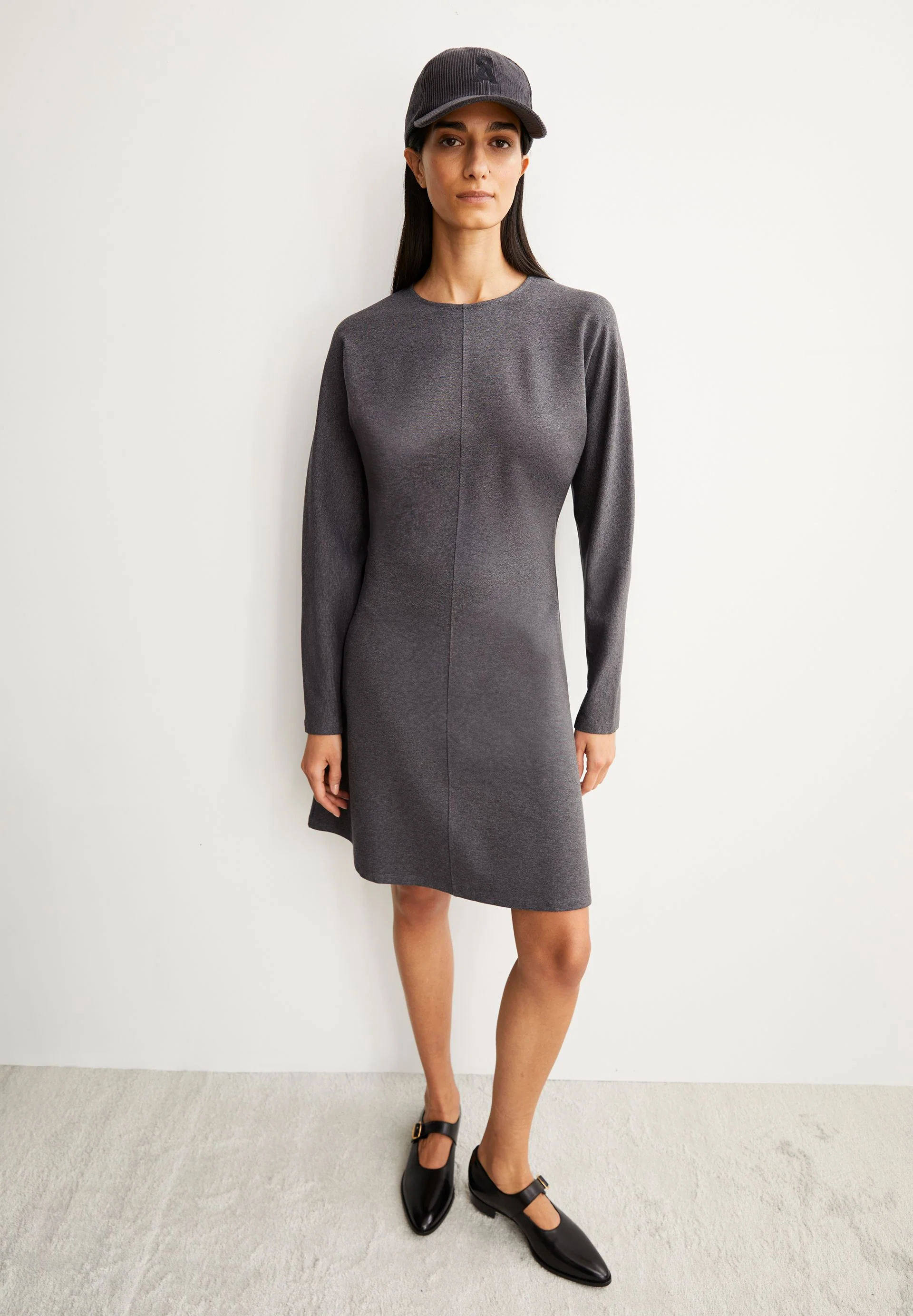CALINAA KLEID | steel melange - Image 4