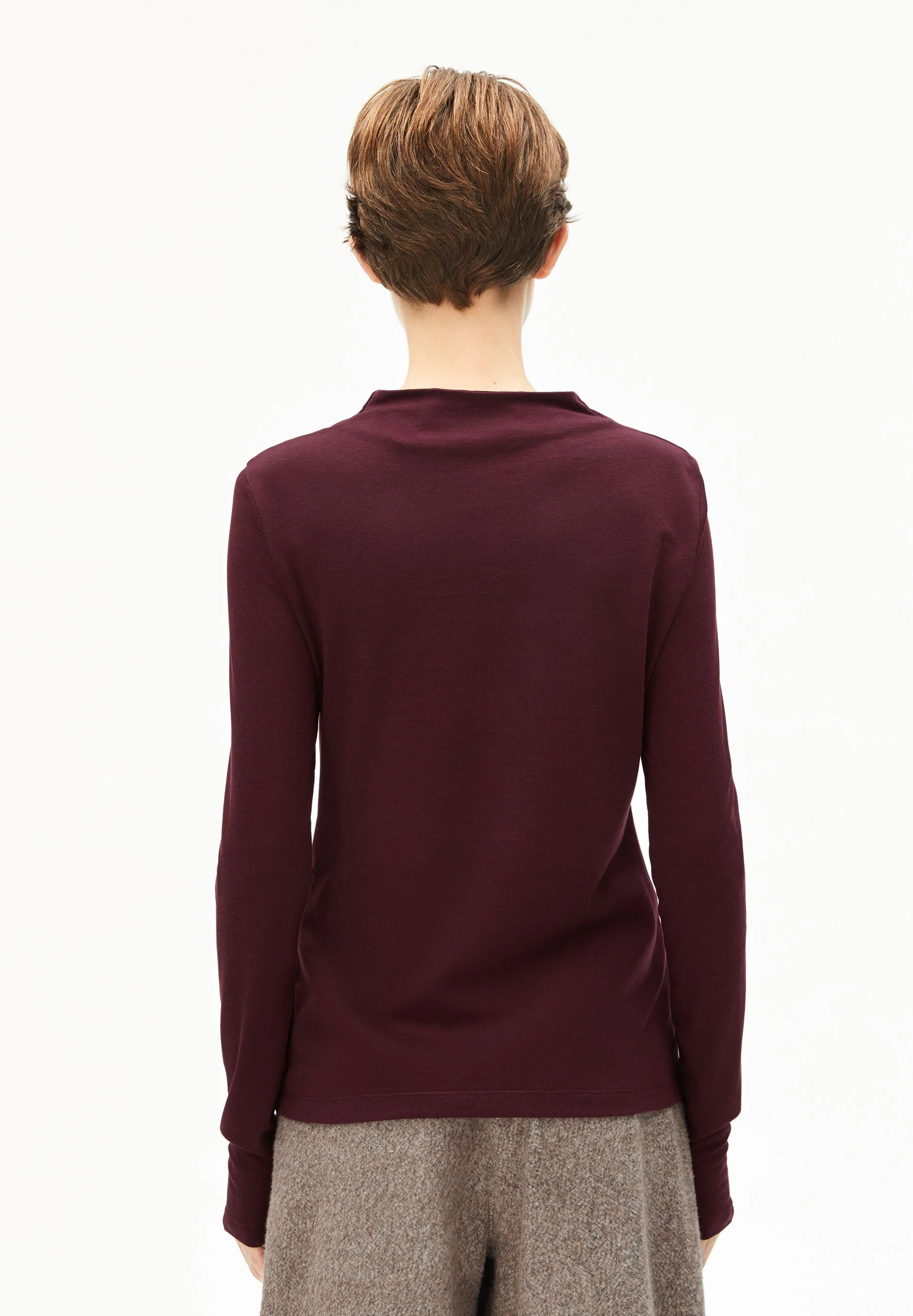 CALUNAA LANGARMSHIRT | dark cranberry - Image 2