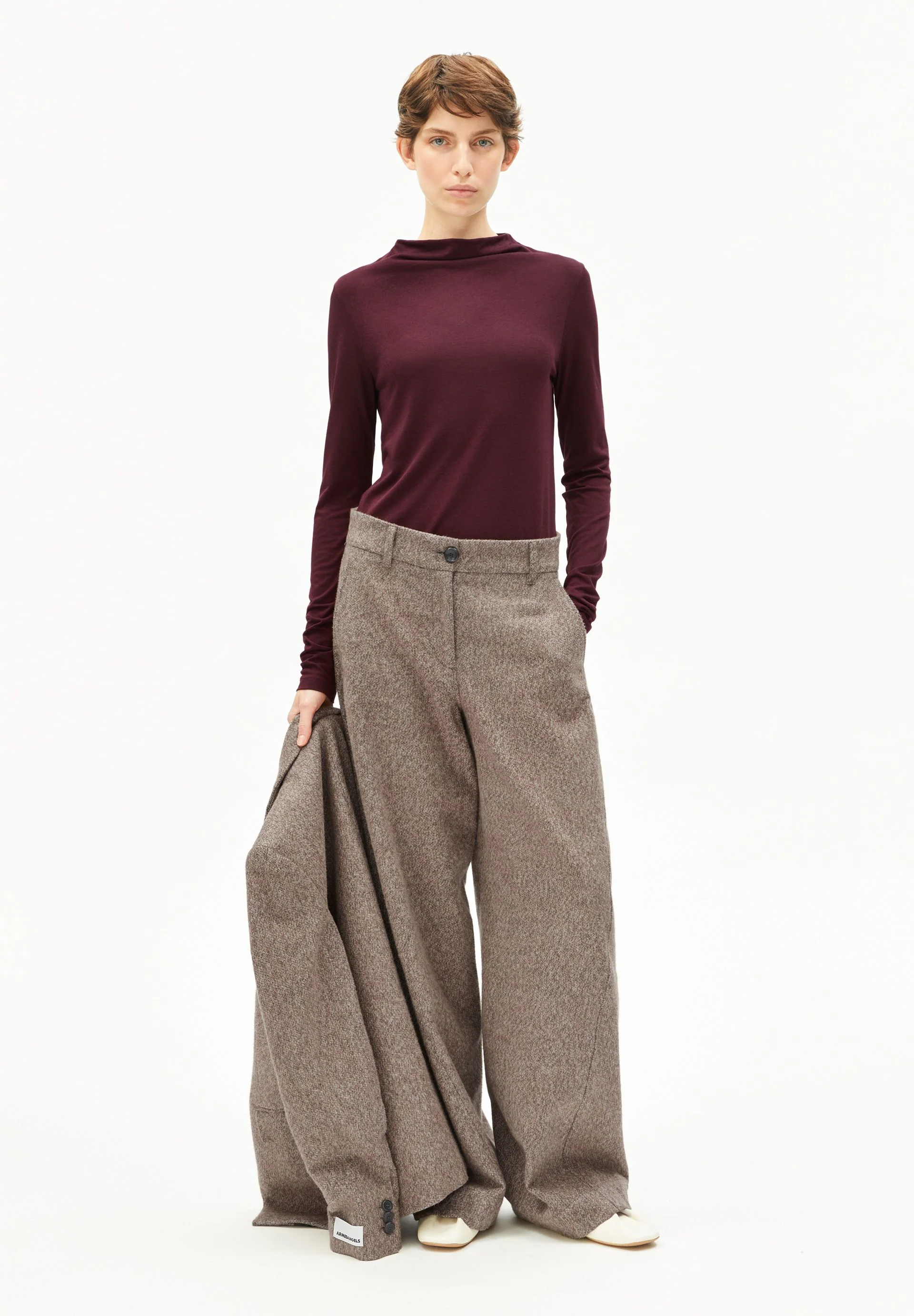 CALUNAA LANGARMSHIRT | dark cranberry - Image 5