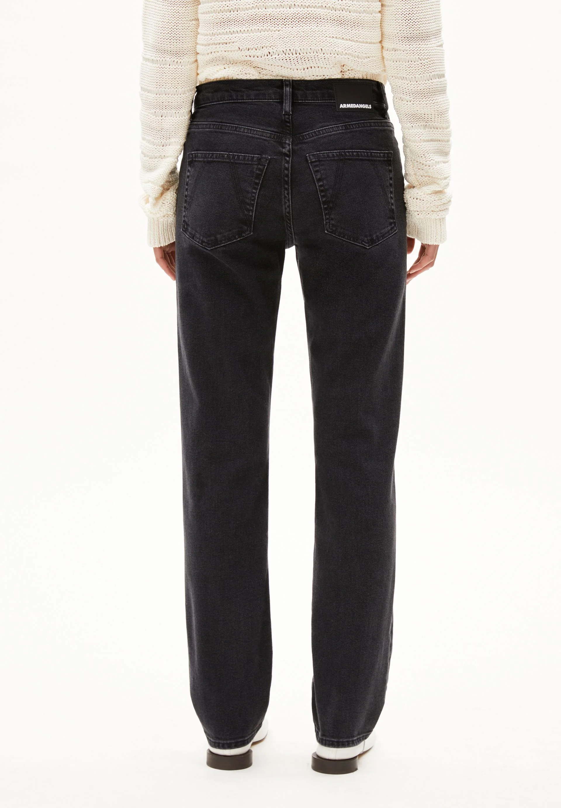 CARENAA MID STRAIGHT JEANS | ebony - Image 2
