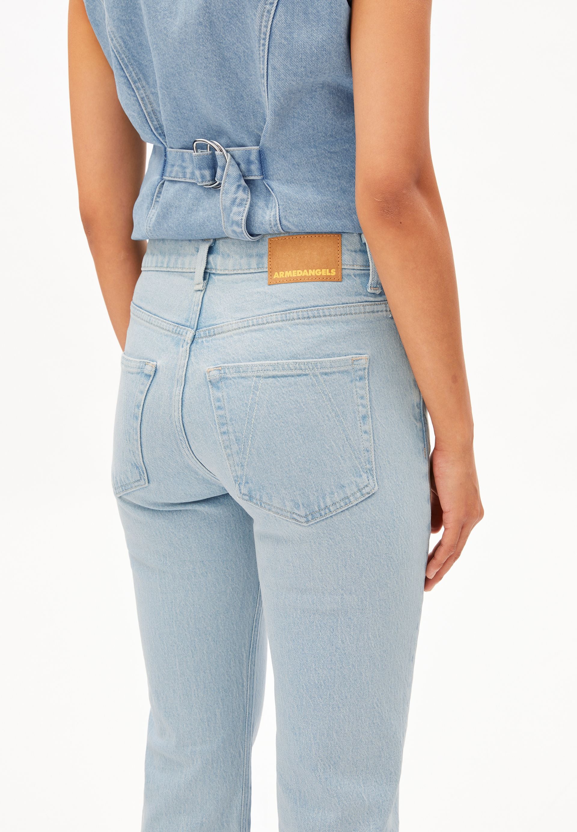 CARENAA MID STRAIGHT JEANS | glacier - Image 3