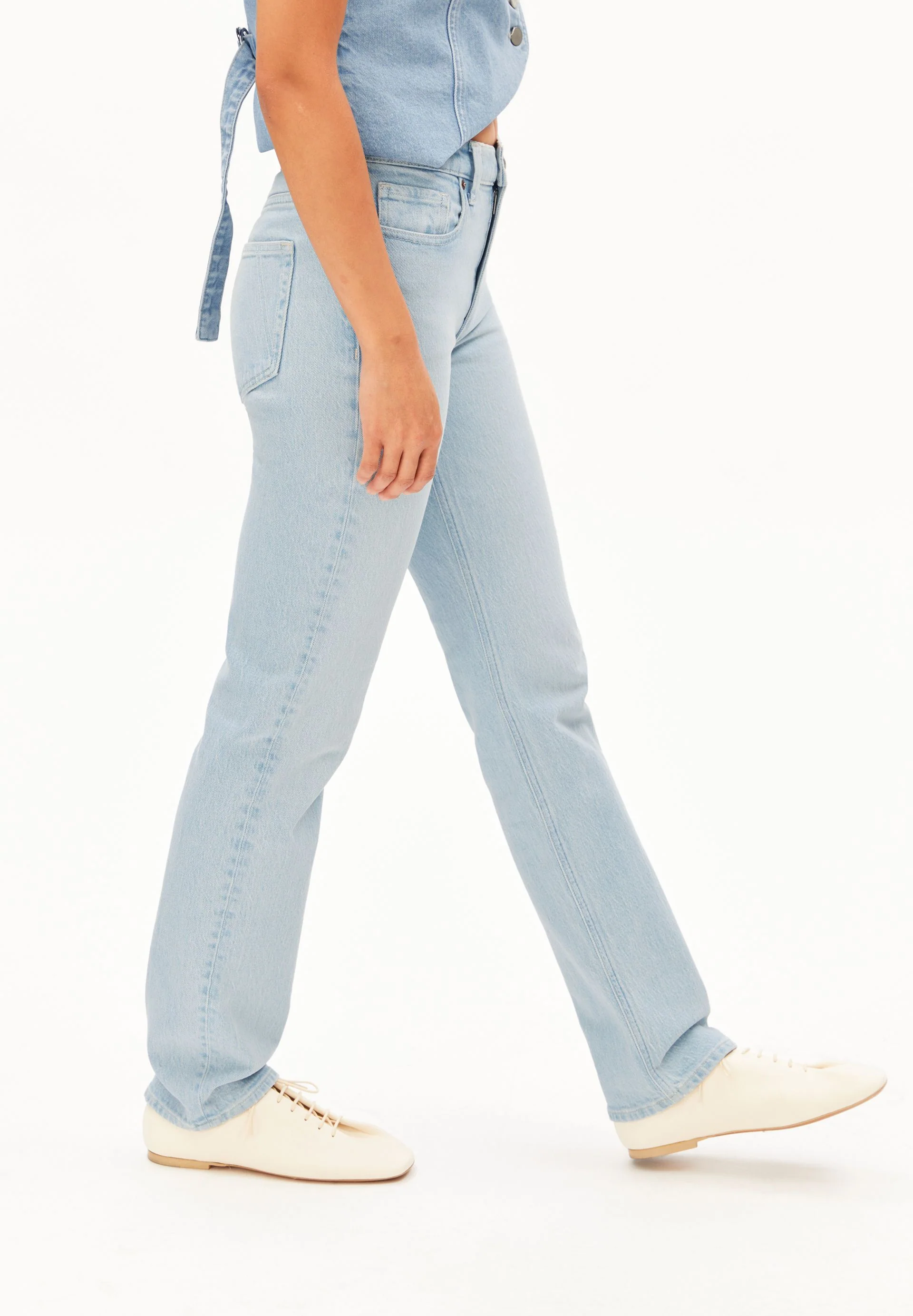 CARENAA MID STRAIGHT JEANS | glacier - Image 6