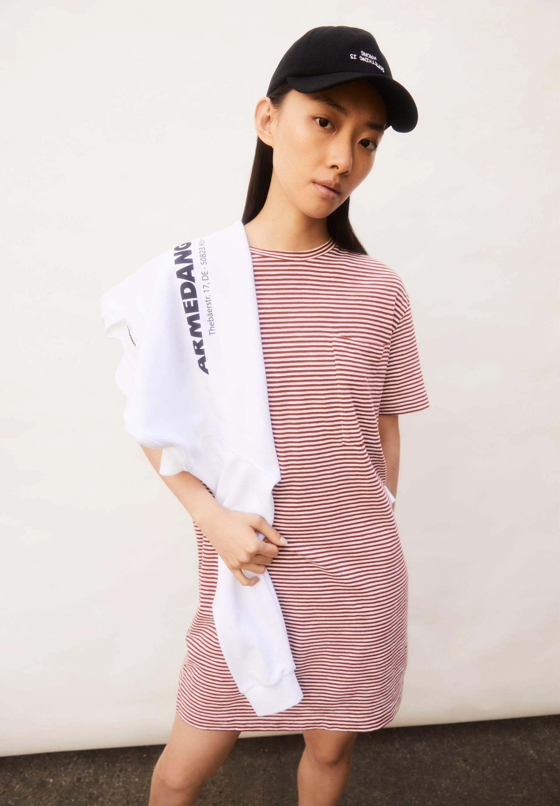 CHAARA LOVELY STRIPES | dark crimson-oatmilk - Image 4