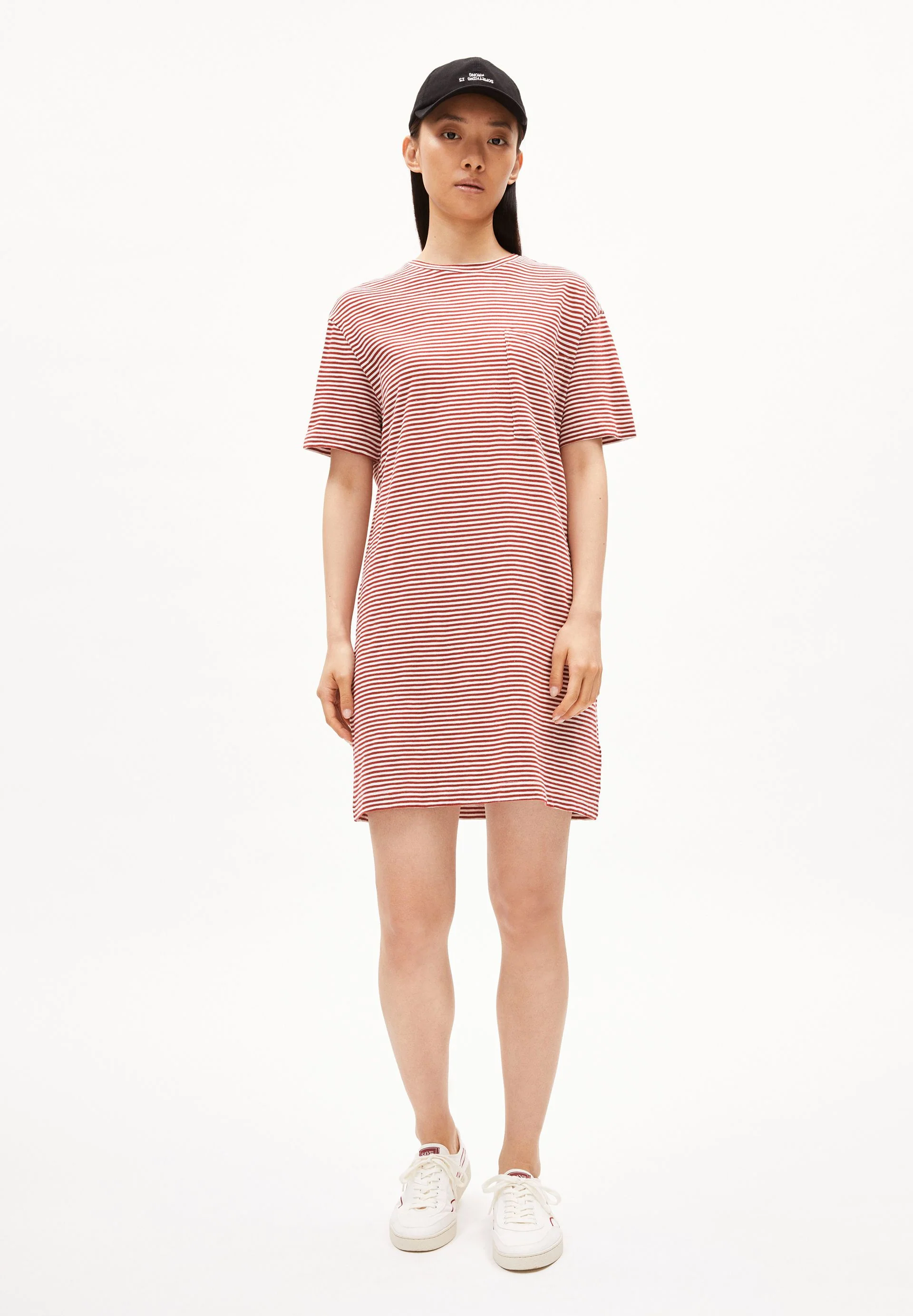 CHAARA LOVELY STRIPES | dark crimson-oatmilk - Image 5