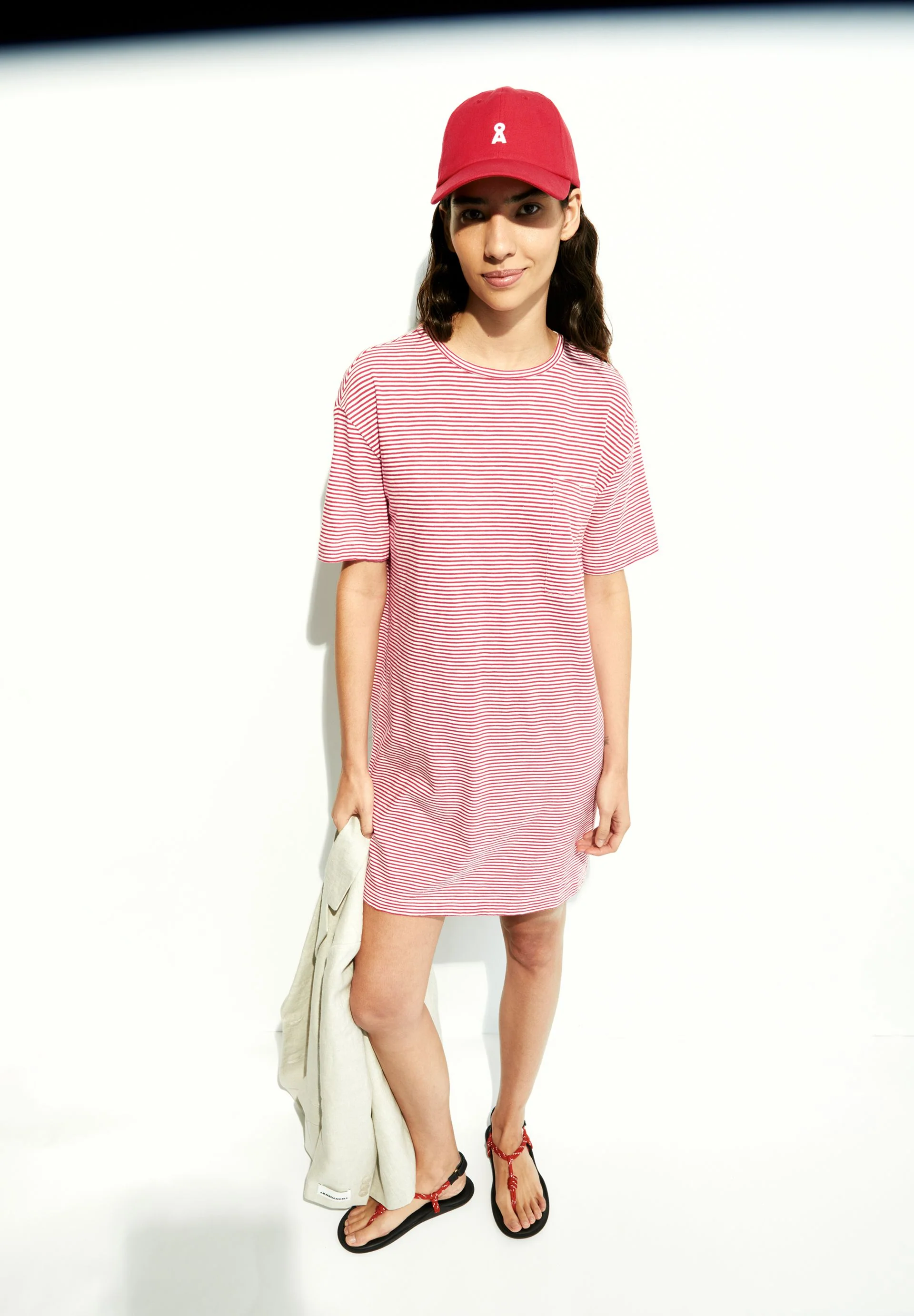 CHAARA LOVELY STRIPES | oatmilk-coral blush - Image 4