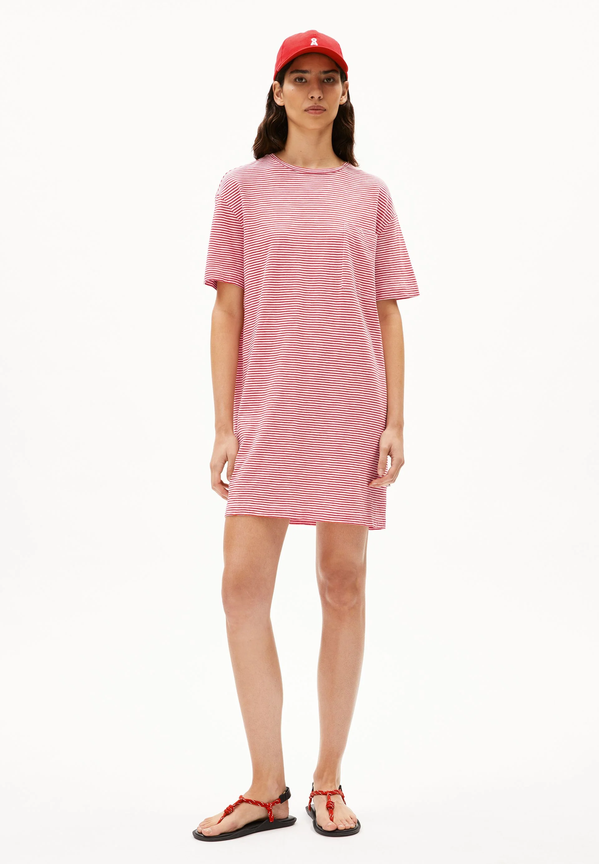 CHAARA LOVELY STRIPES | oatmilk-coral blush - Image 5