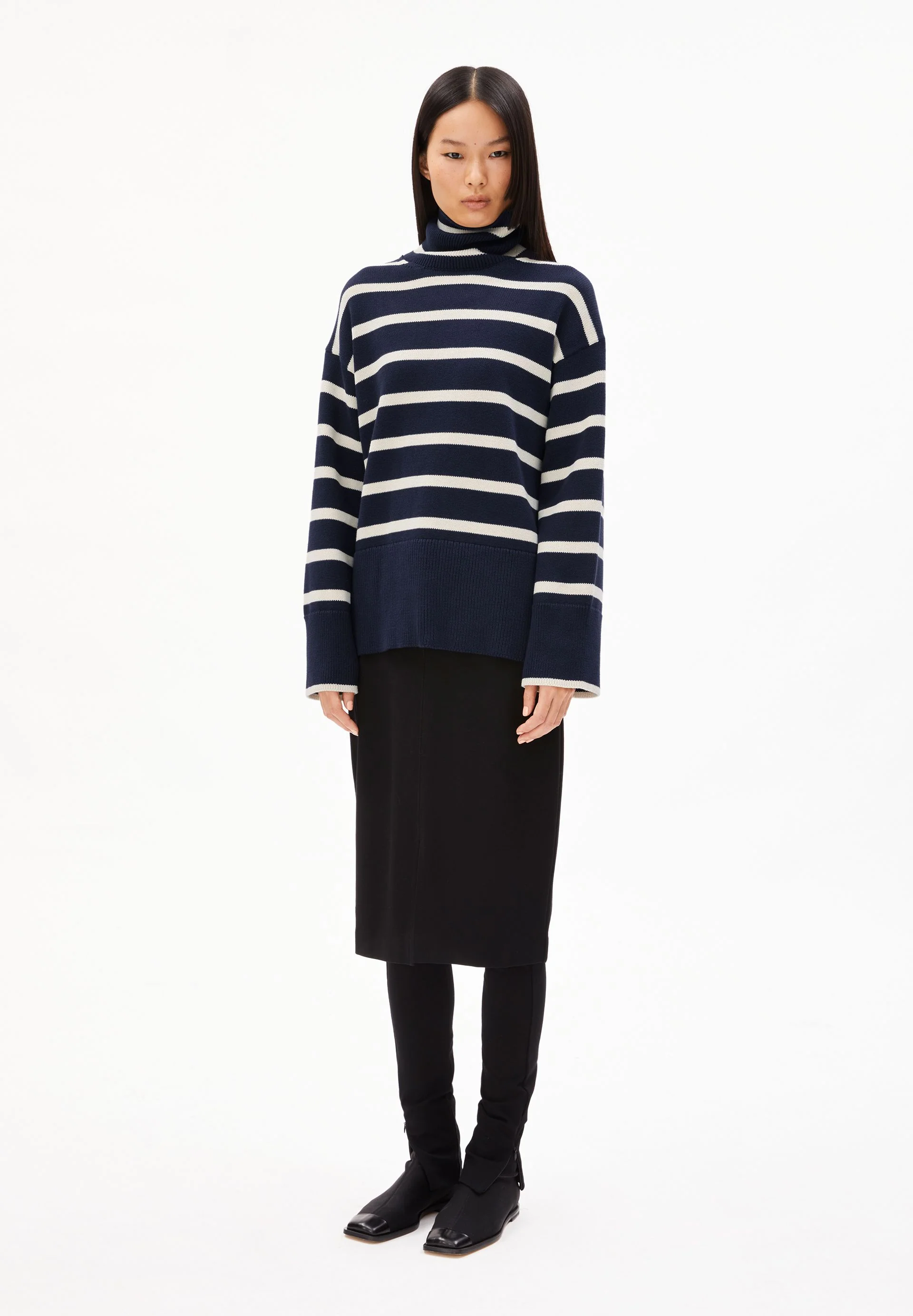 CHANAA STRIPES | night sky-oatmilk - Image 5