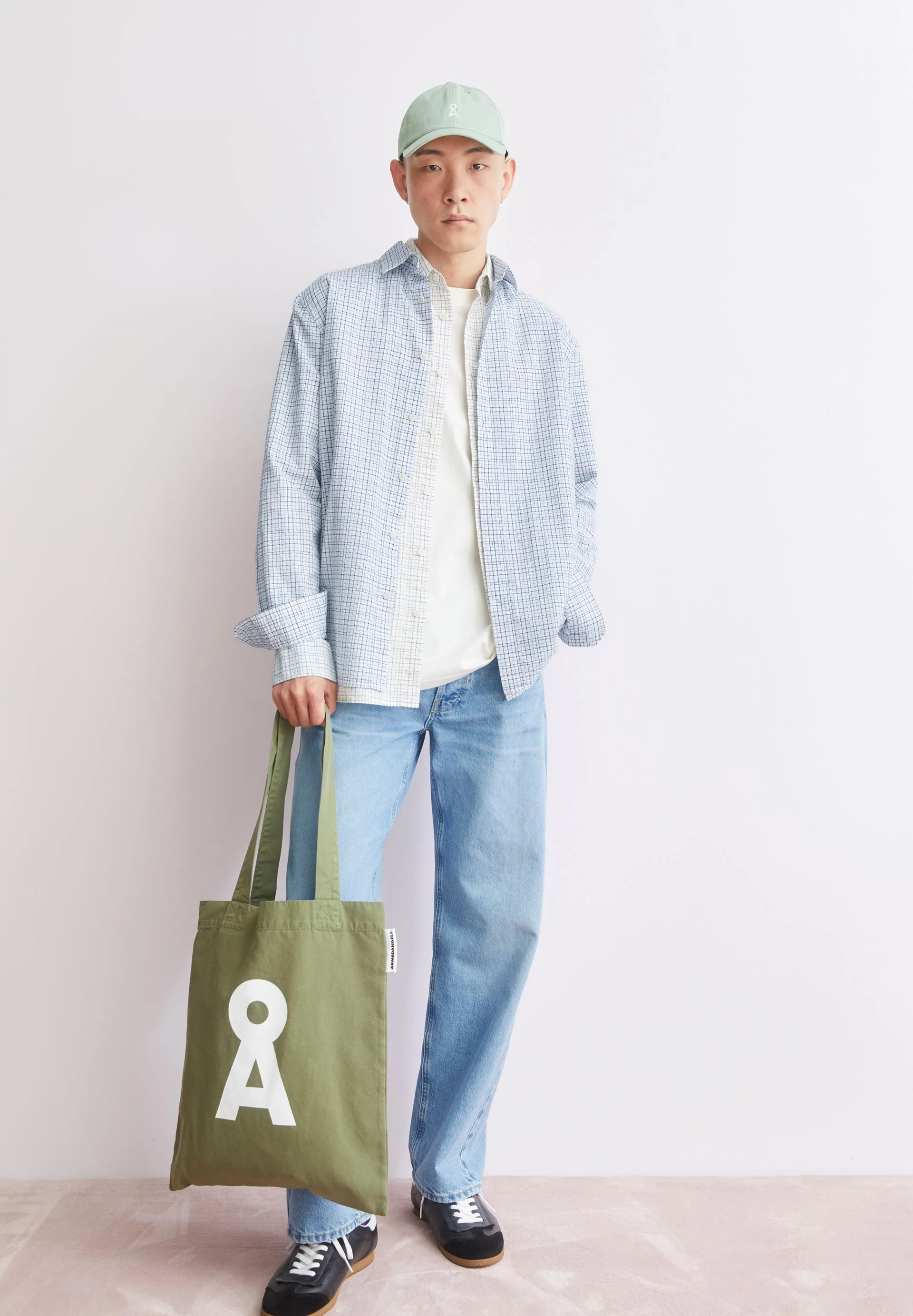 KARIERTES LANGARMHEMD | tinted navy - Image 4