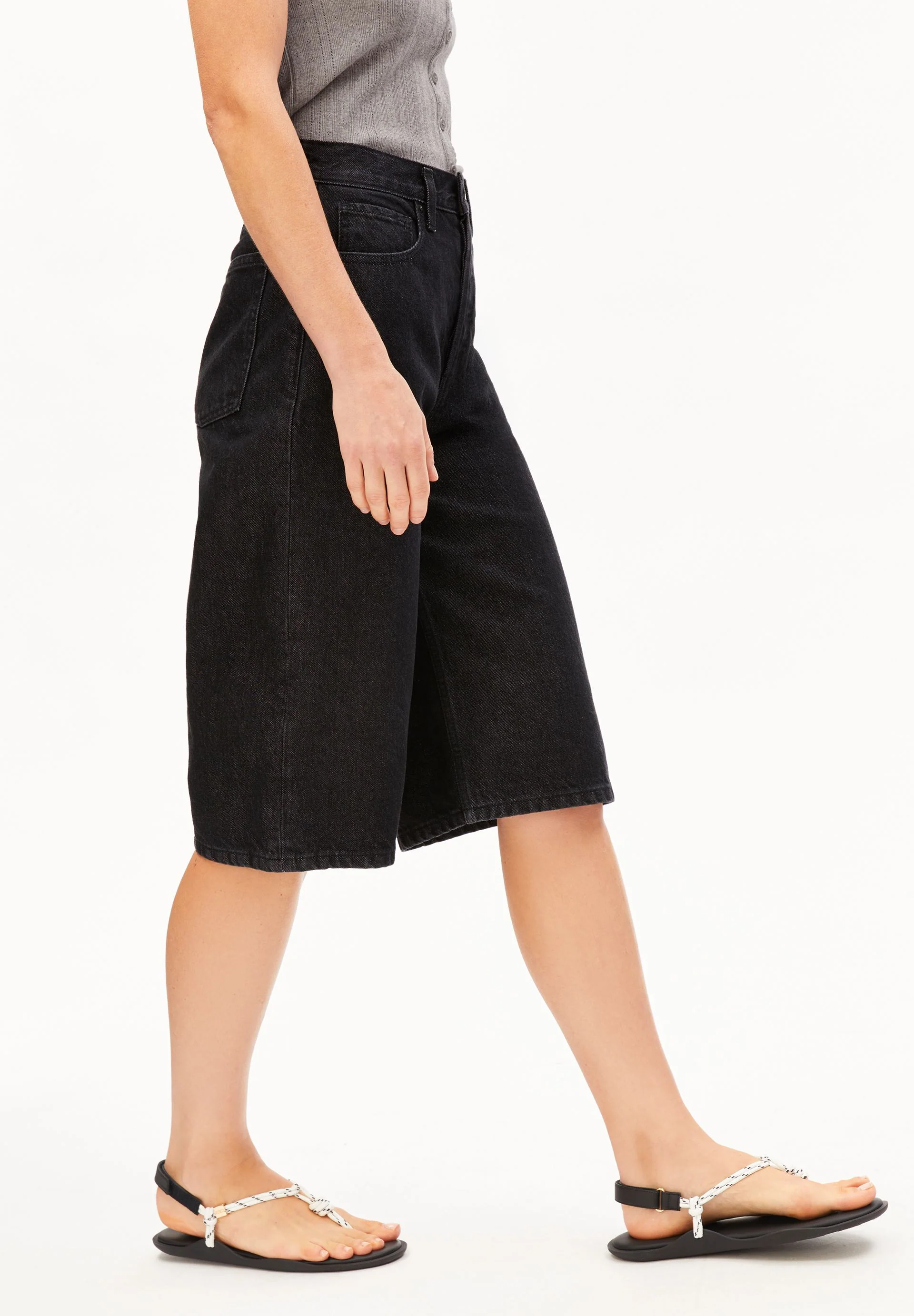 CITY HIGH WAIST JEANS-SHORTS | toluca - Image 6