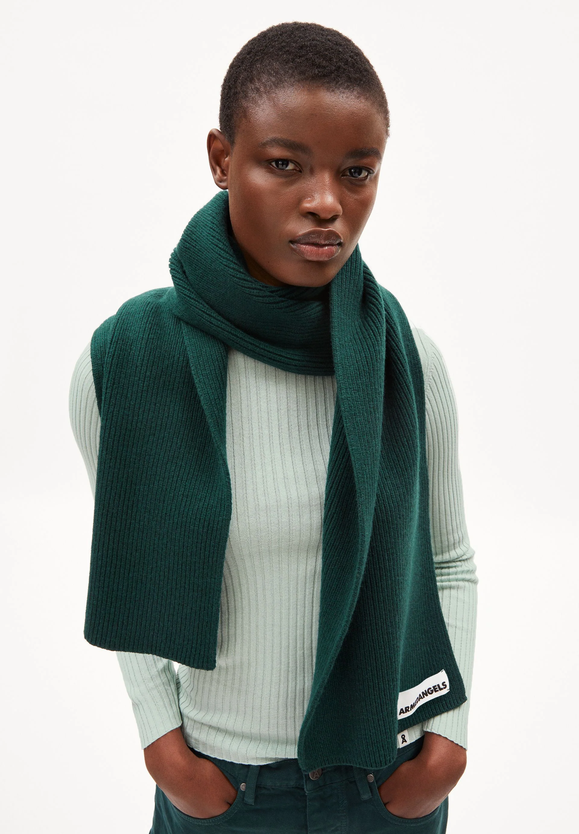 CLAASAS SCHAL | teal stone - Image 3