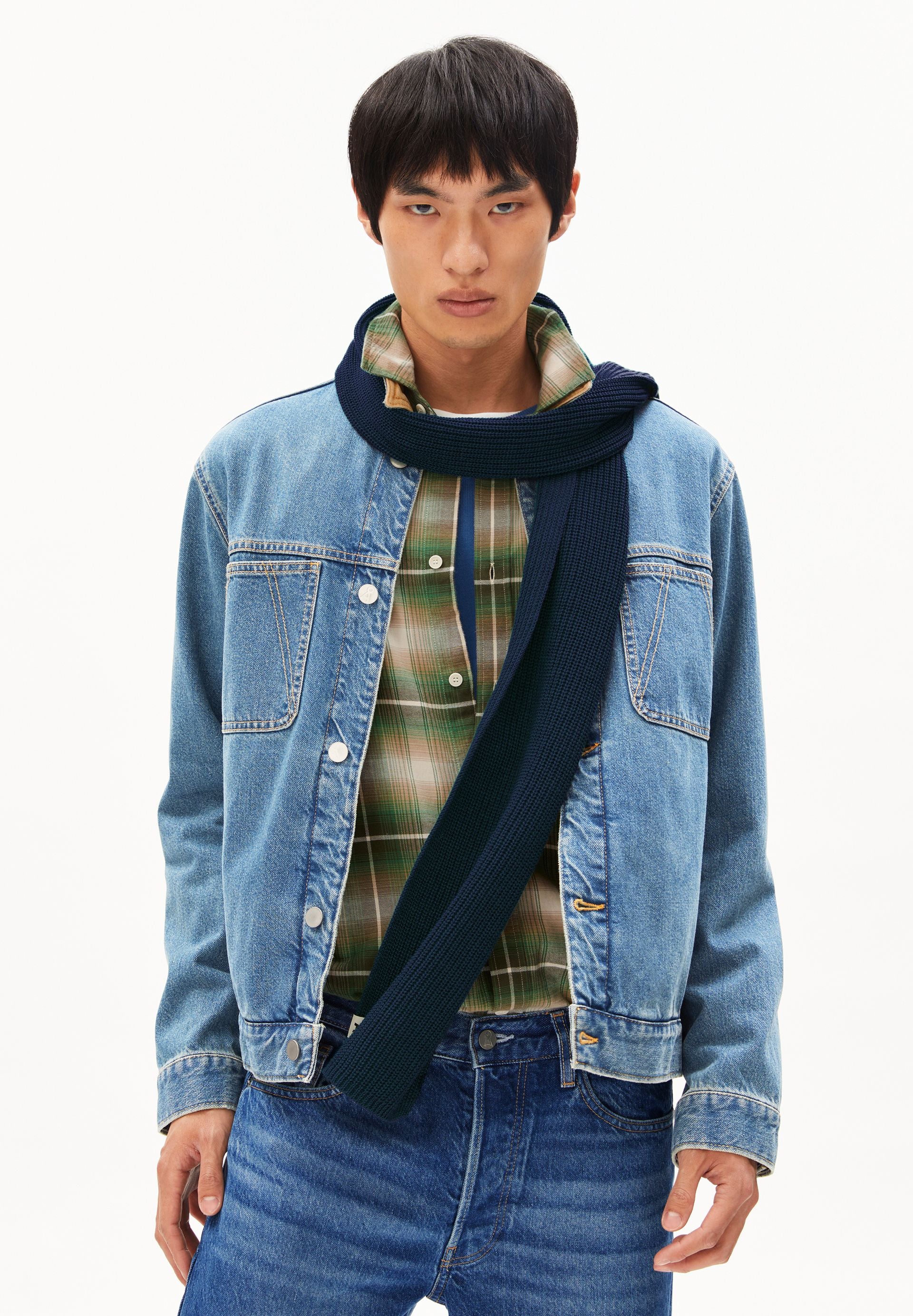 CLAASAS SCHAL | tinted navy - Image 3
