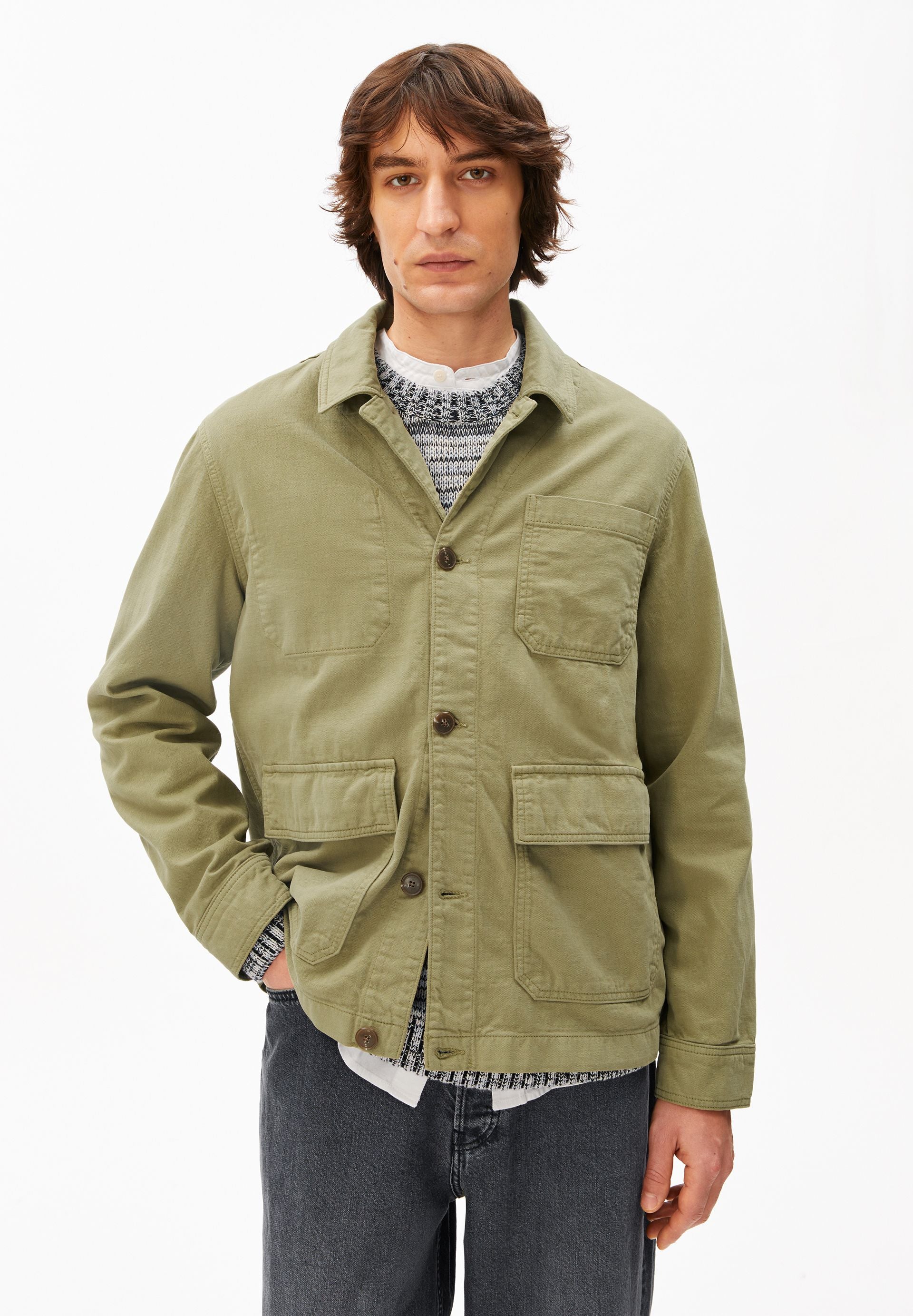 COTTON LINEN JACKET - Image 2