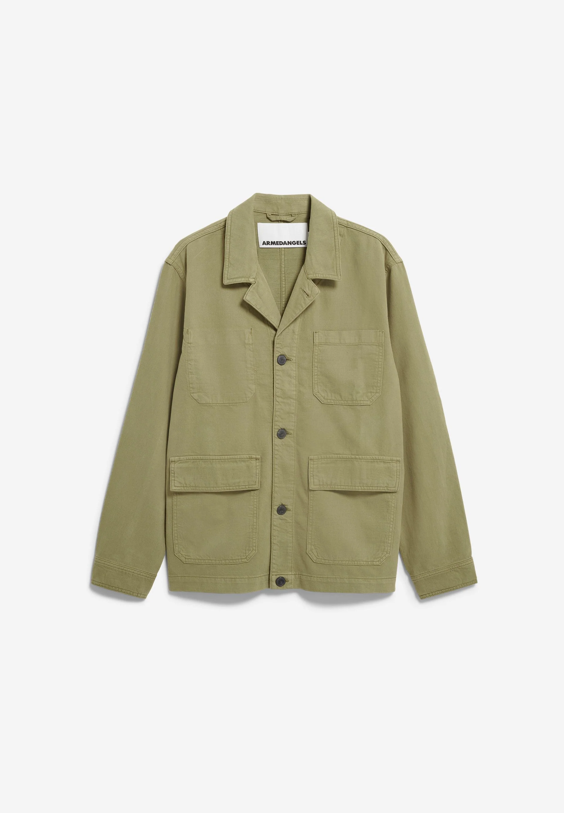 BAUMWOLL-LEINEN-JACKE | fatigue green - Image 6