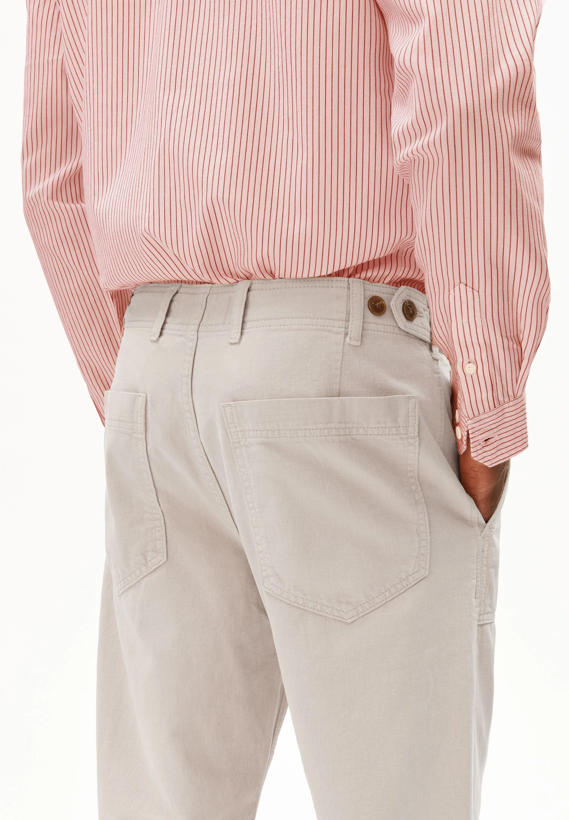 BAUMWOLLL-LEINEN-HOSE | sandstone - Image 3