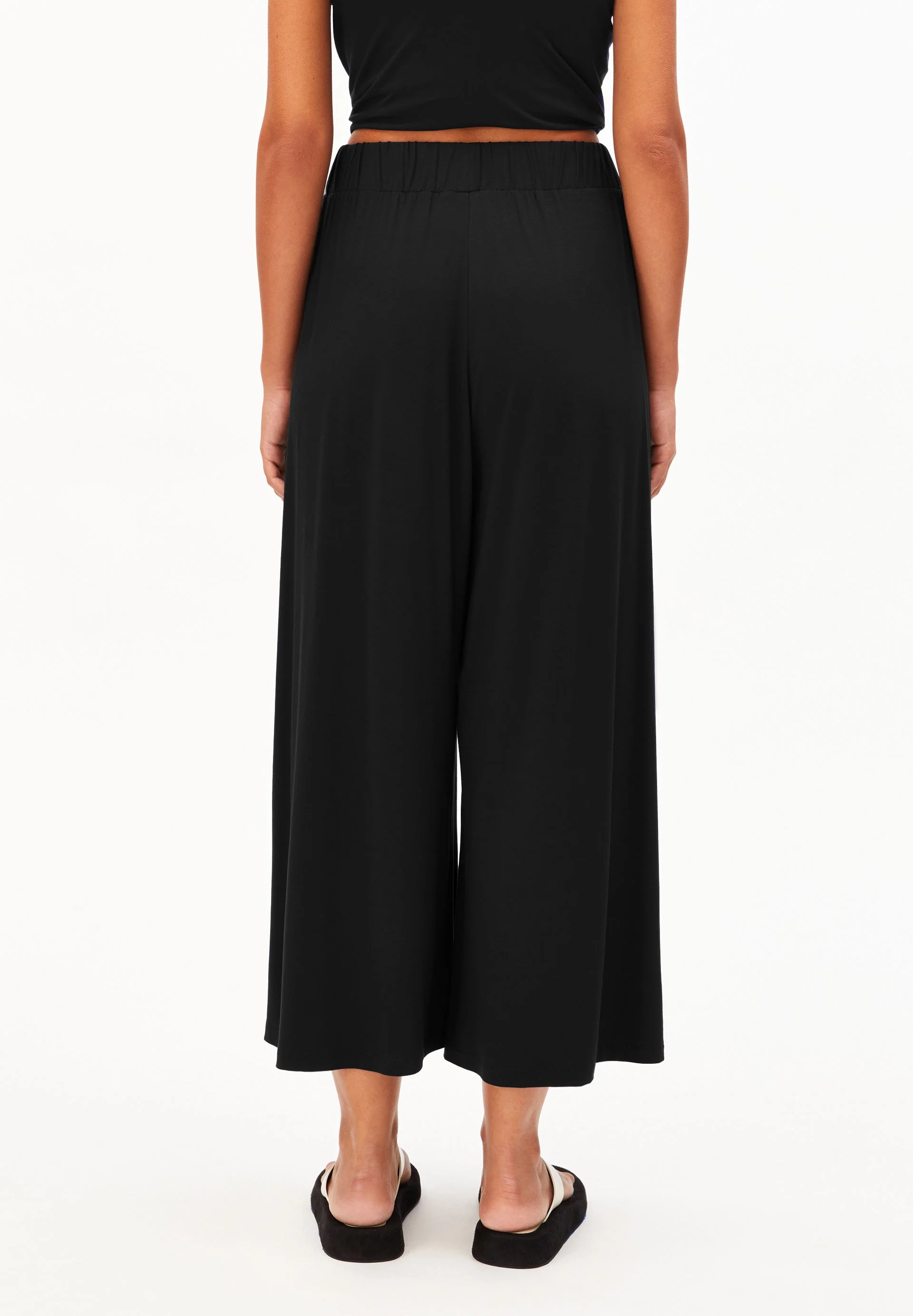 CROPPED JERSEY-HOSE | black - Image 2