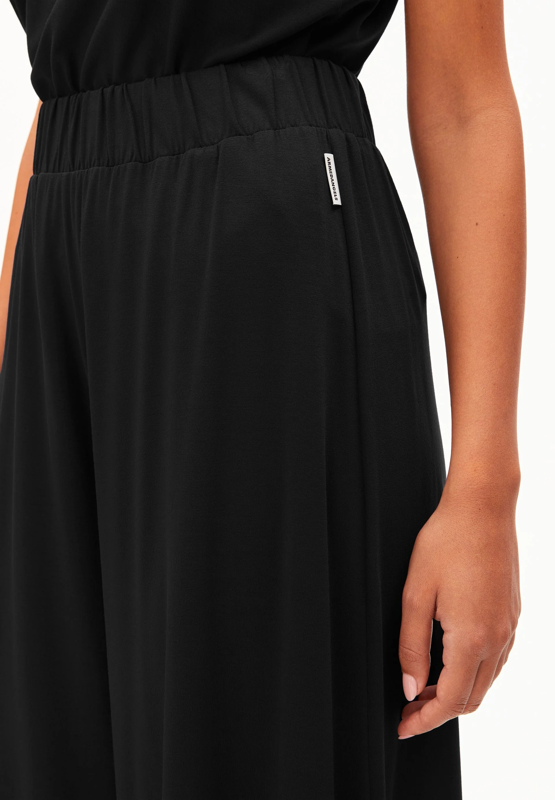 CROPPED JERSEY-HOSE | black - Image 3