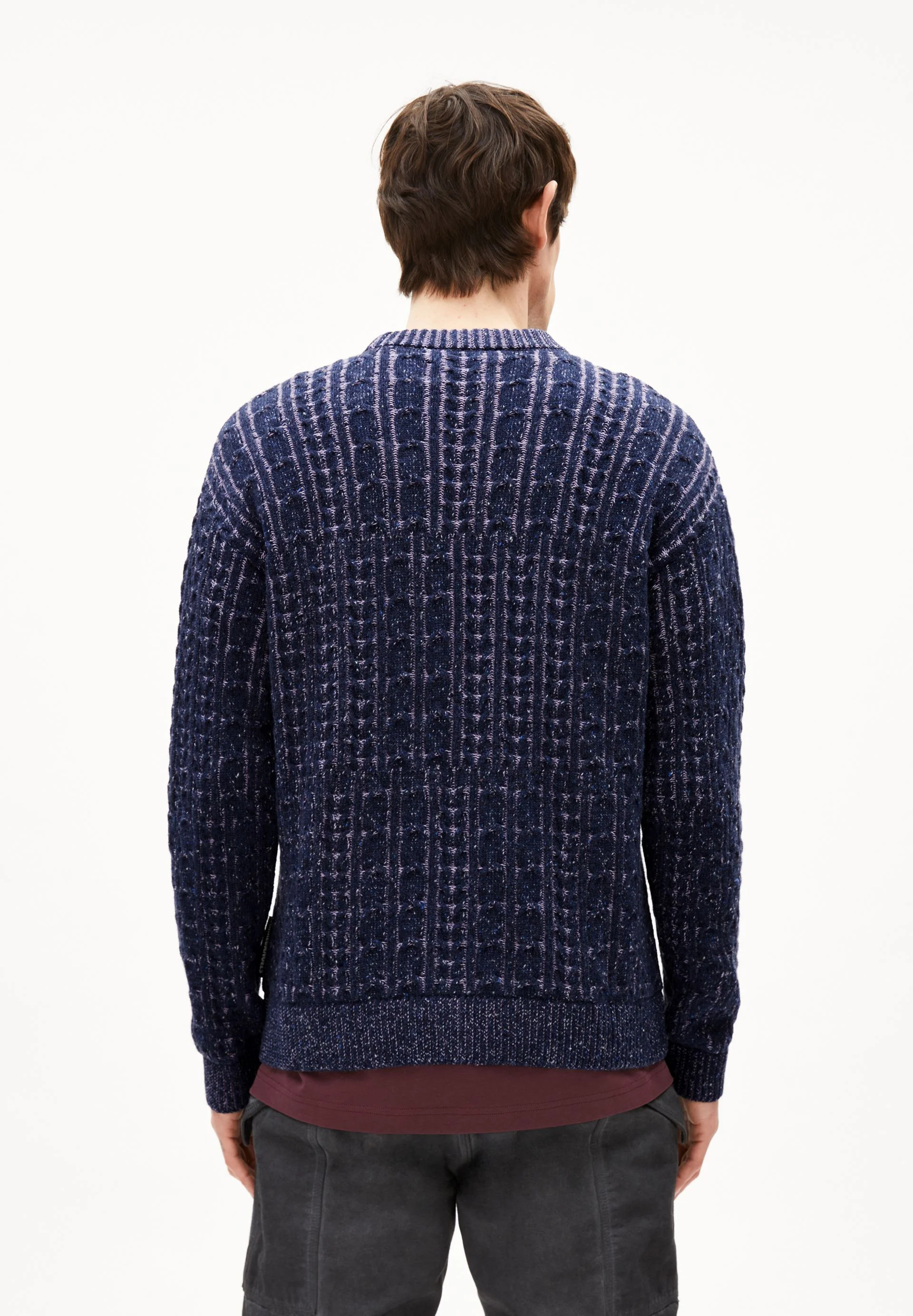 DAAKO STRICKPULLOVER | night sky tweed-frozen lavender - Image 2