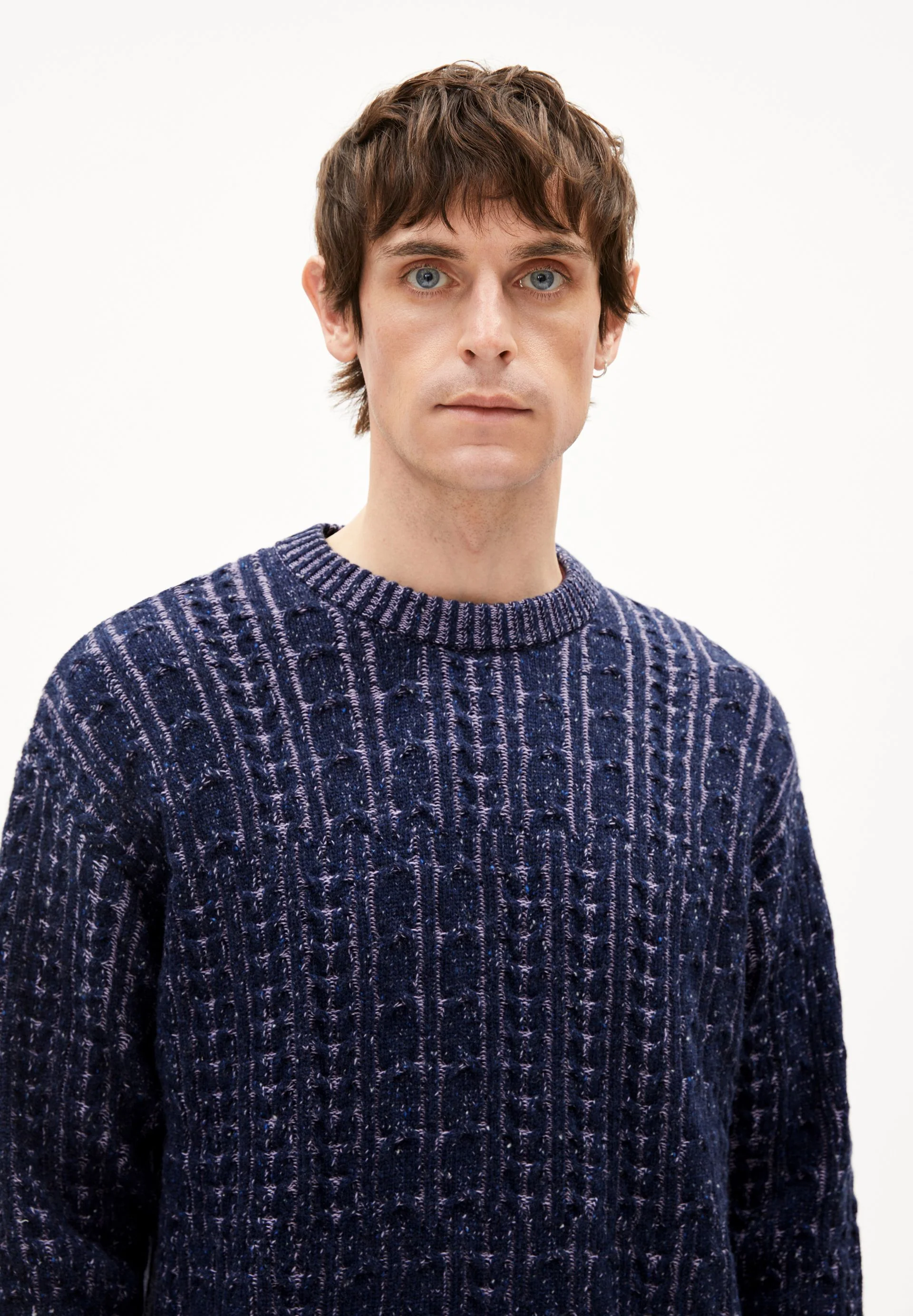 DAAKO STRICKPULLOVER | night sky tweed-frozen lavender - Image 3