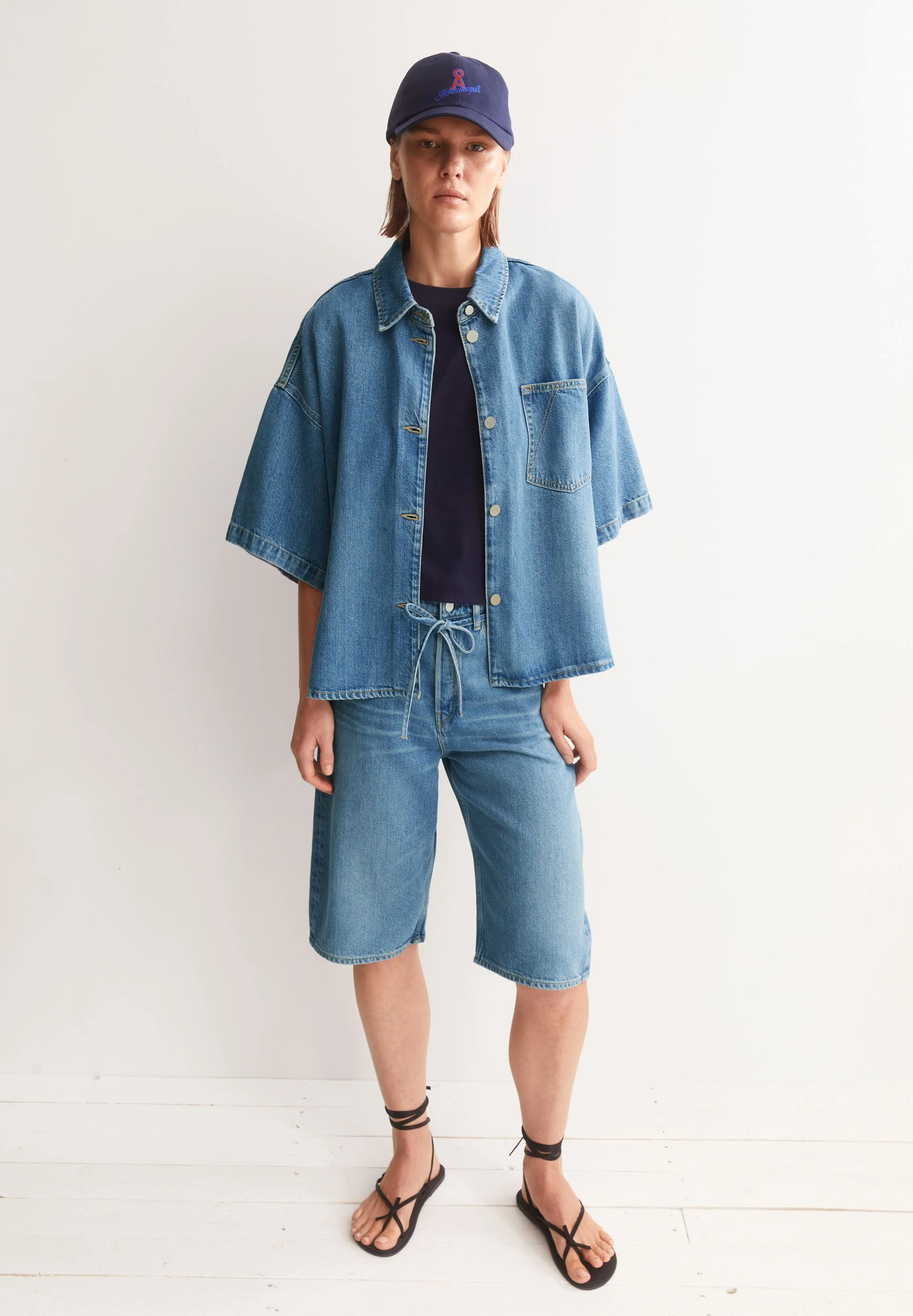 DAANY LOW BAGGY JEANS-SHORTS | laguna - Image 4
