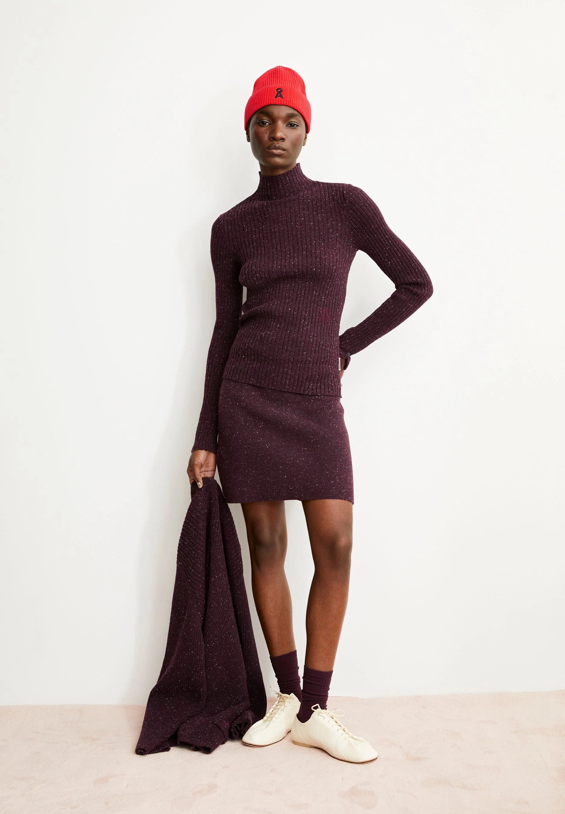 DARLAA TWEED | dark cranberry - Image 4