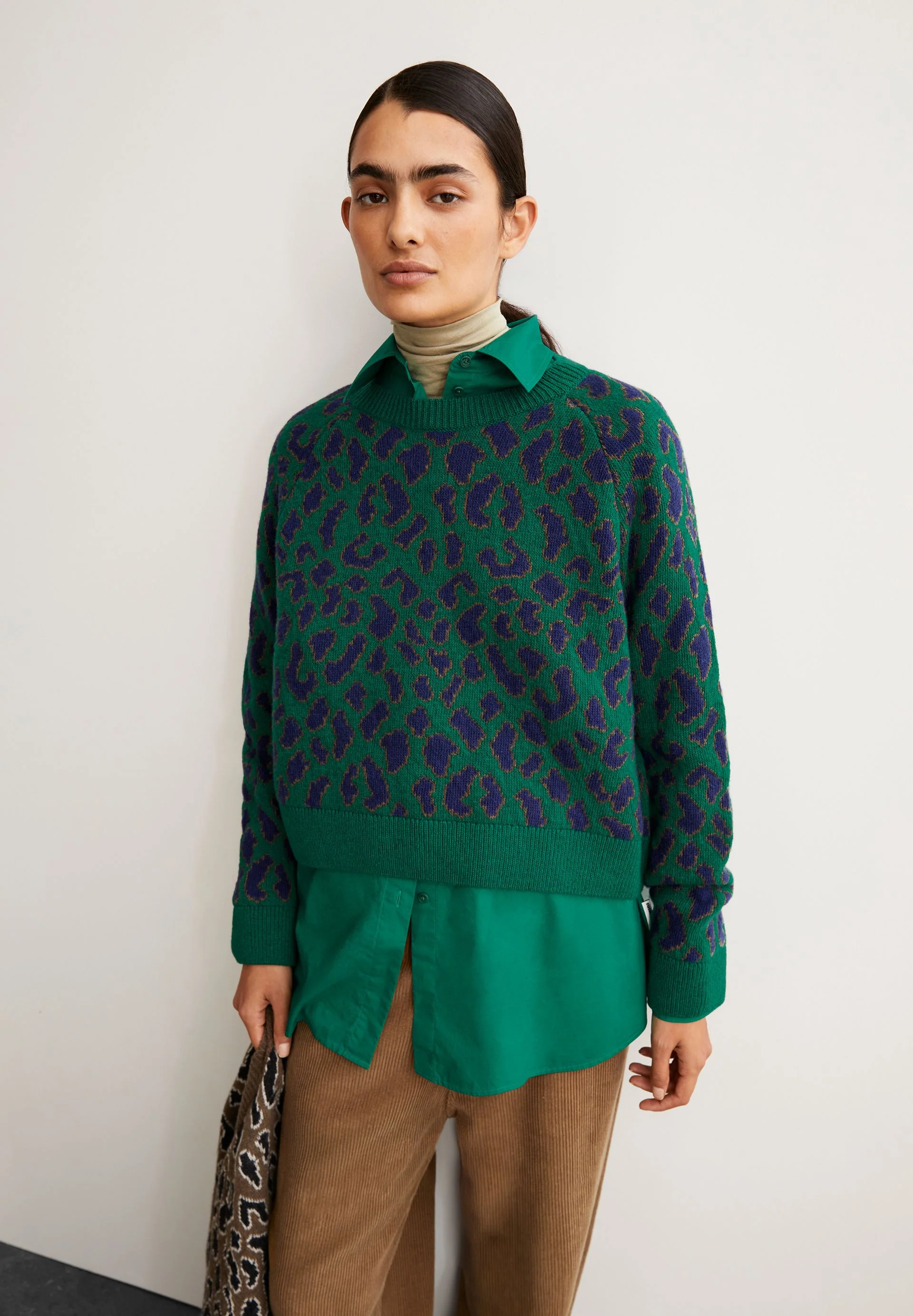 DILIRIAA LEOPAA STRICKPULLOVER | emerald green - Image 4