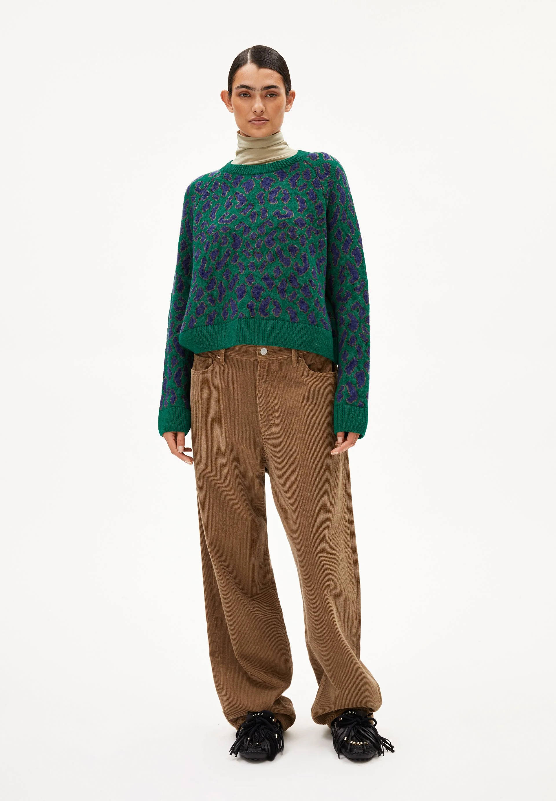 DILIRIAA LEOPAA STRICKPULLOVER | emerald green - Image 5