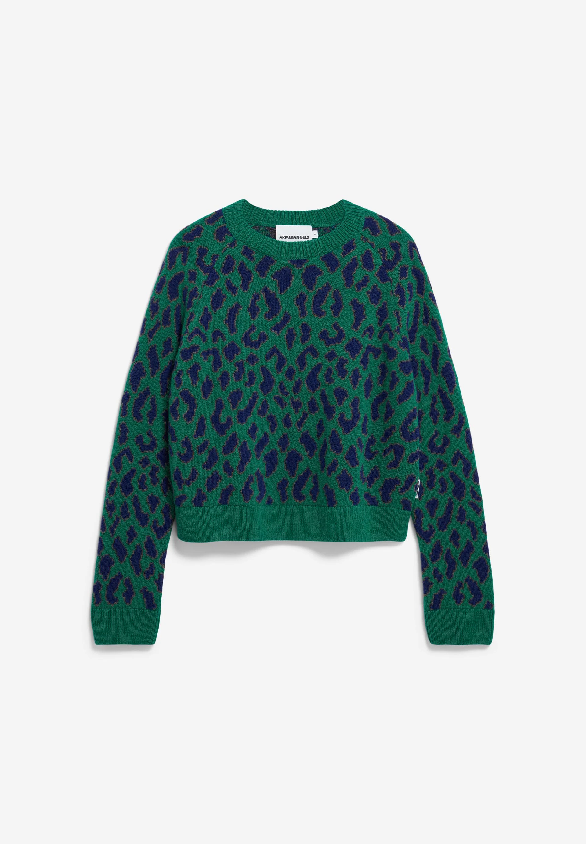 DILIRIAA LEOPAA STRICKPULLOVER | emerald green - Image 6
