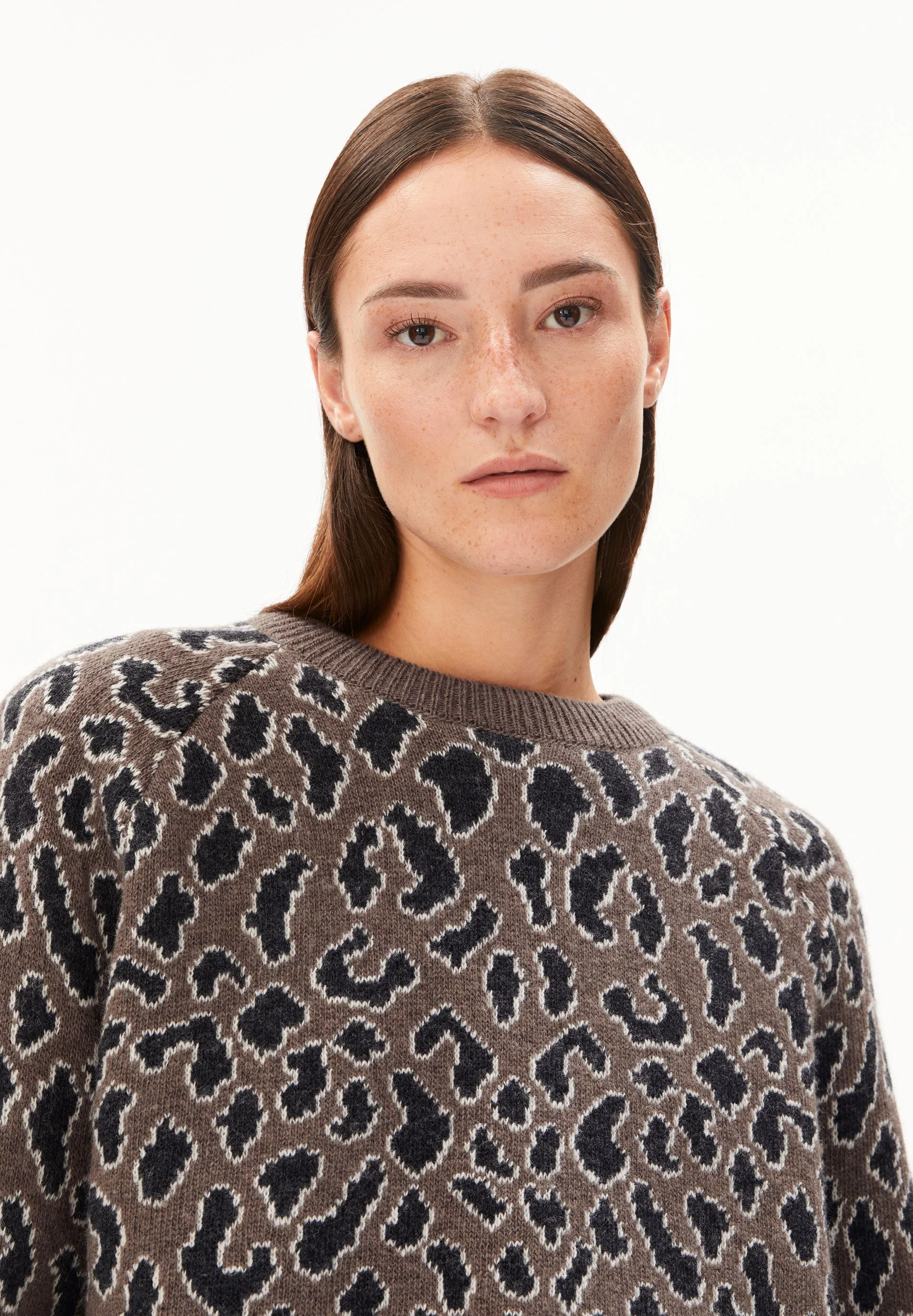 DILIRIAA LEOPAA STRICKPULLOVER | walnut cream - Image 3
