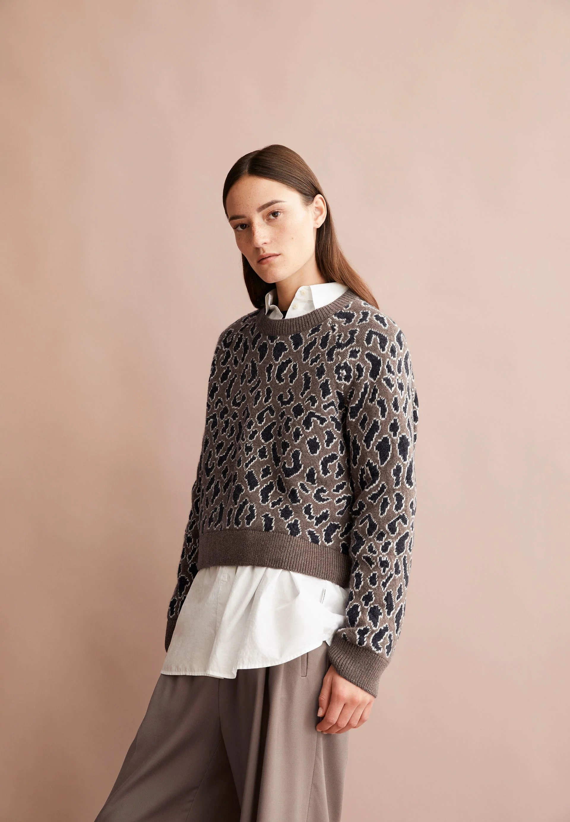 DILIRIAA LEOPAA STRICKPULLOVER | walnut cream - Image 4