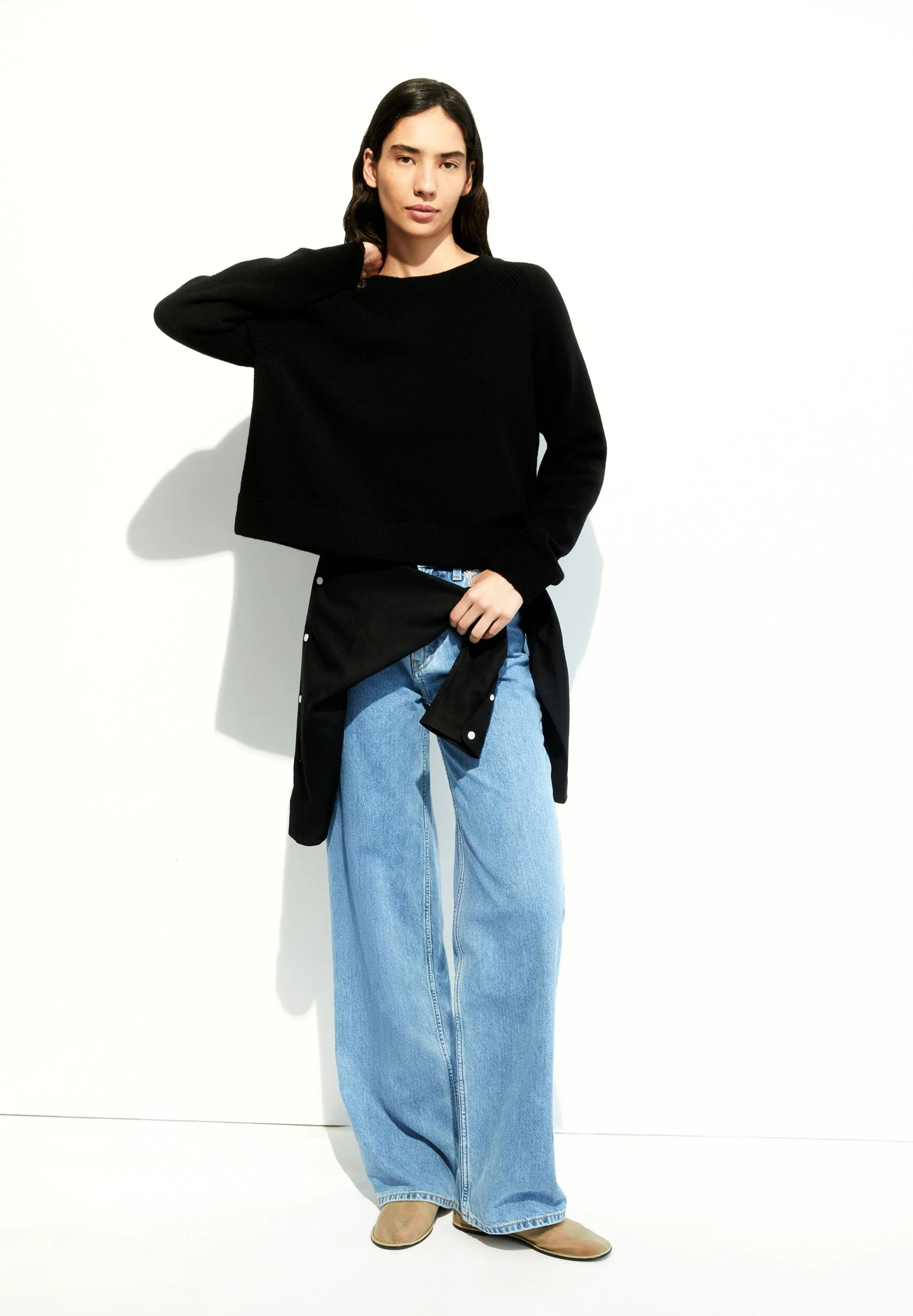 DILIRIAA REGLANA STRICKPULLOVER | black - Image 4
