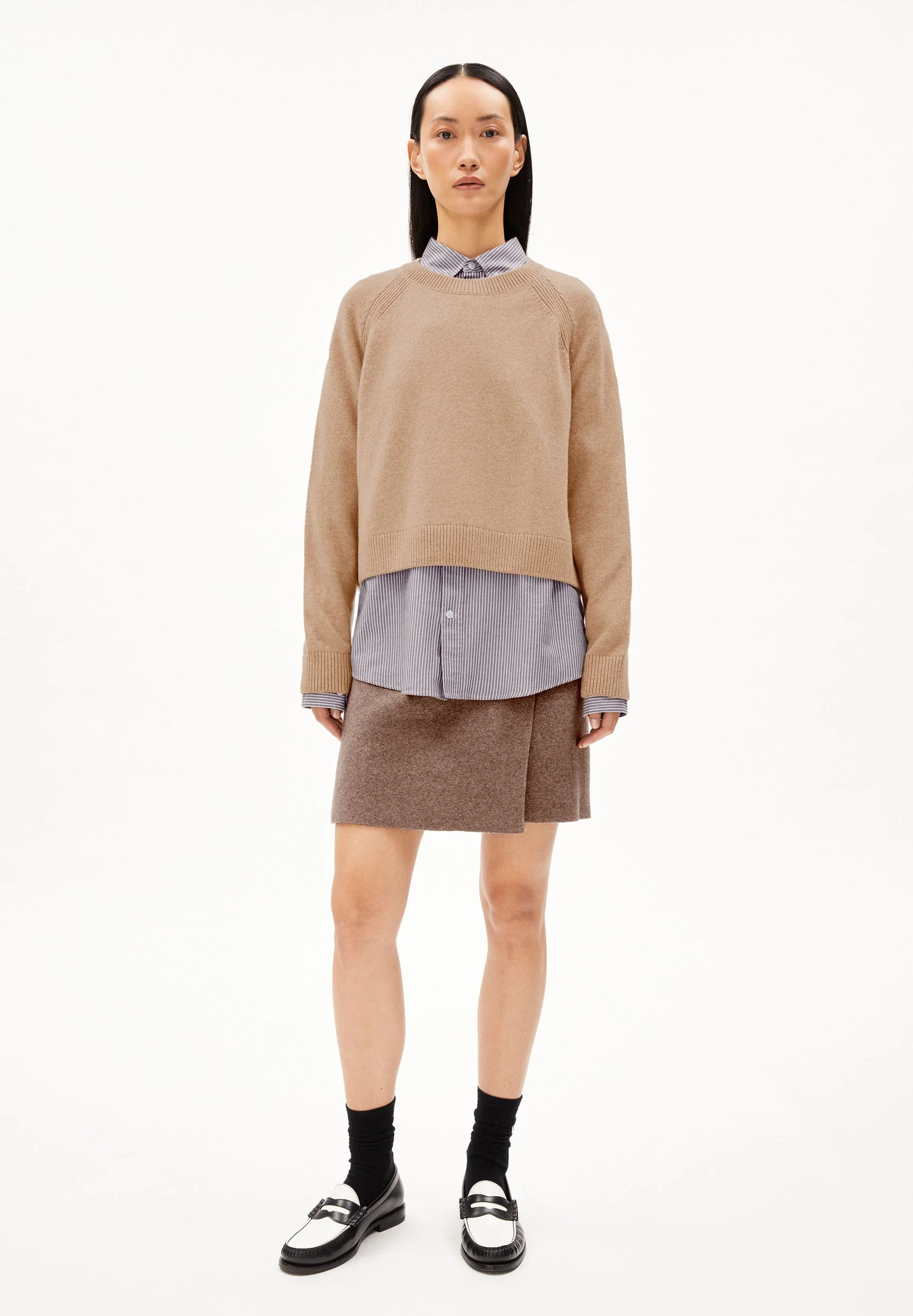 DILIRIAA REGLANA STRICKPULLOVER | cinnamon dust melange - Image 5
