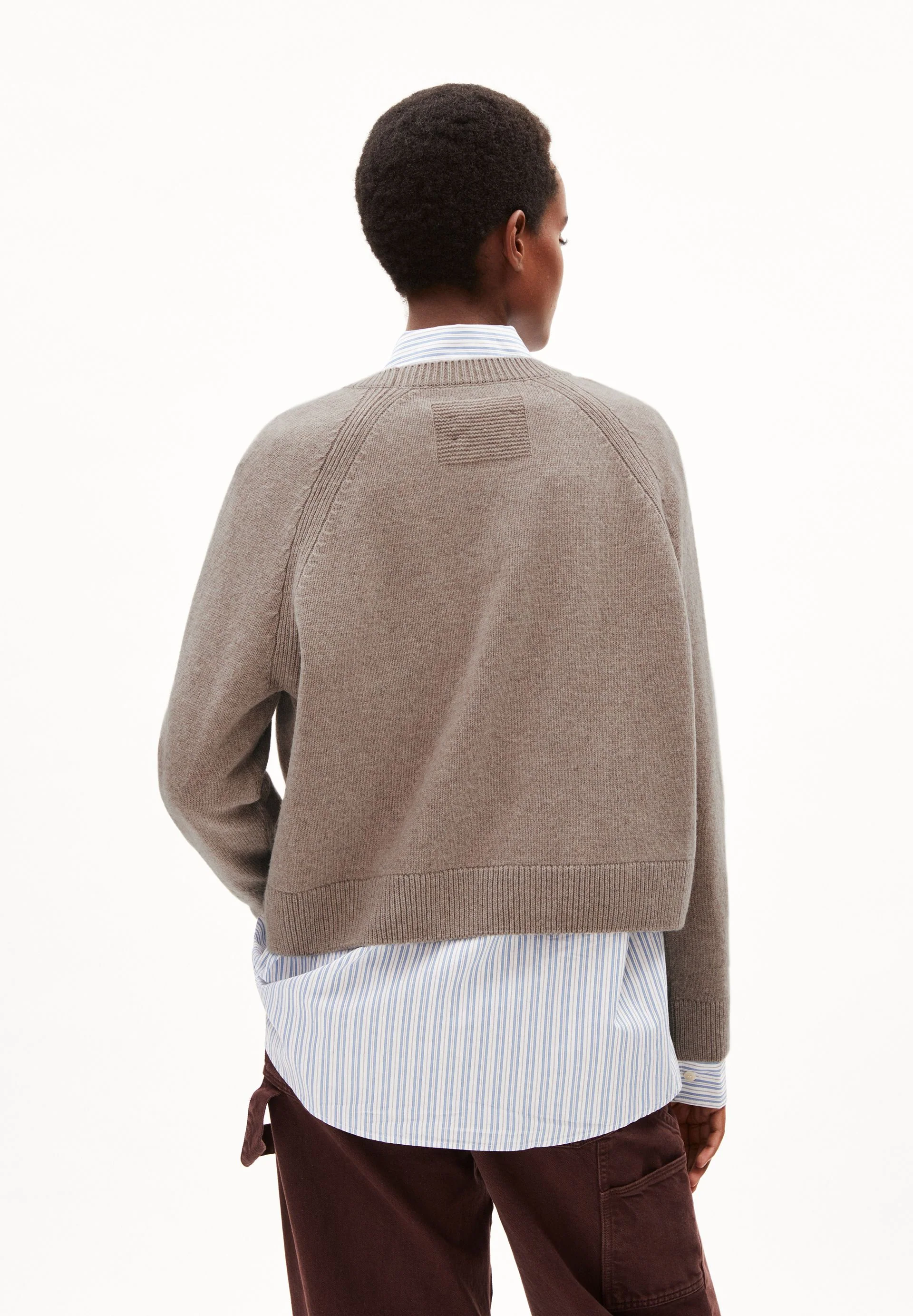 DILIRIAA REGLANA STRICKPULLOVER | dark caramel melange - Image 2