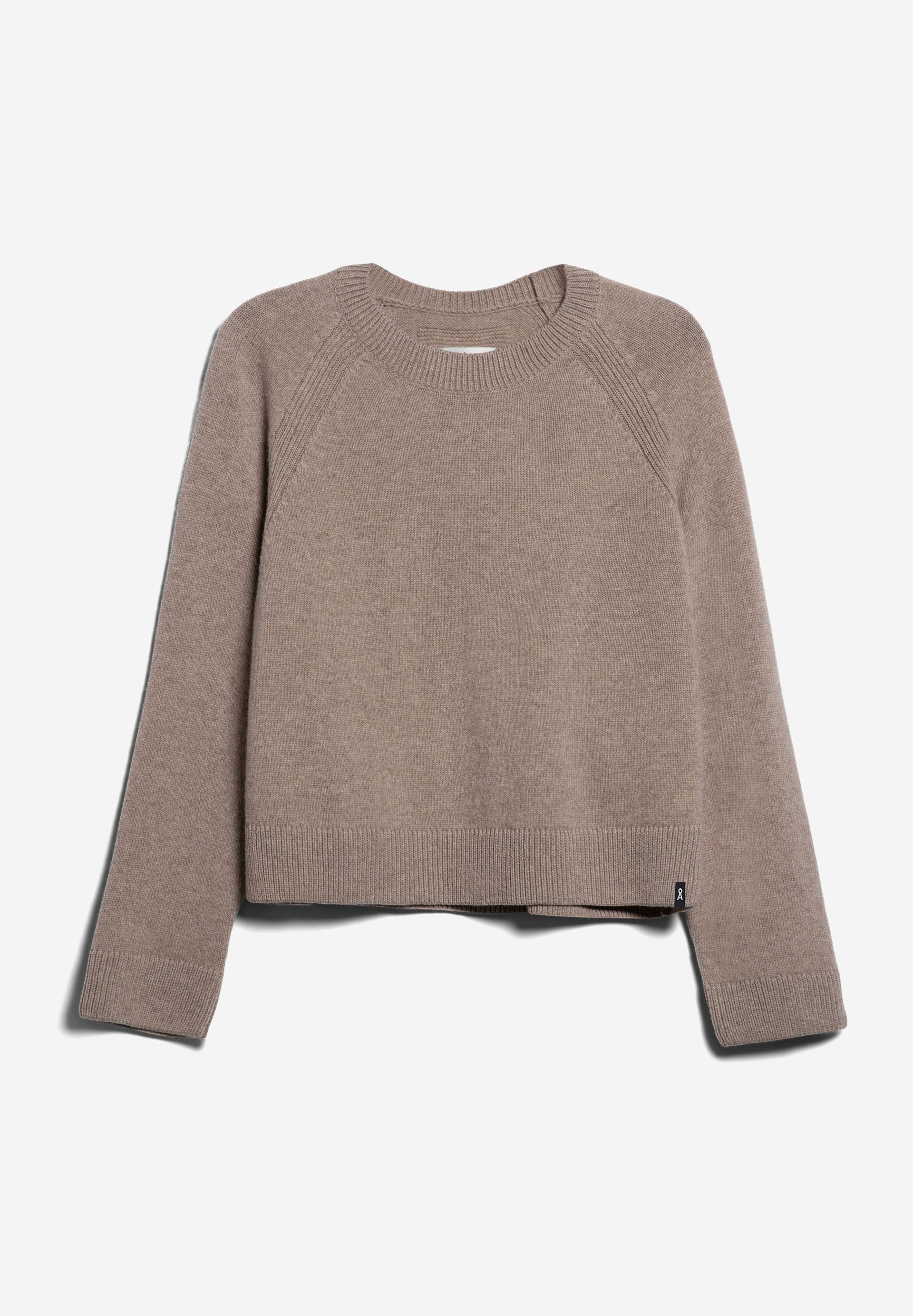 DILIRIAA REGLANA STRICKPULLOVER | dark caramel melange - Image 6