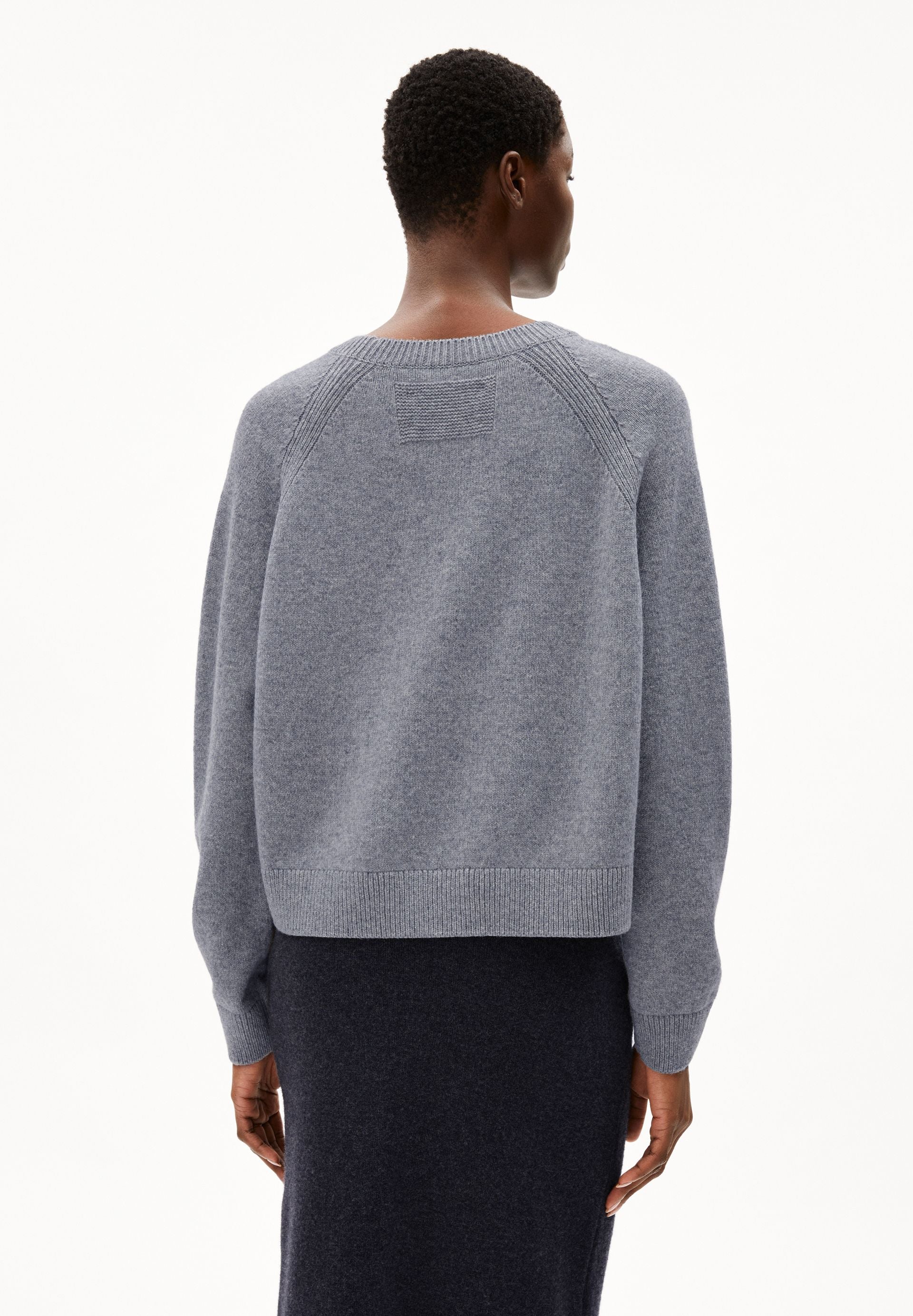 DILIRIAA REGLANA STRICKPULLOVER | light grey melange - Image 2