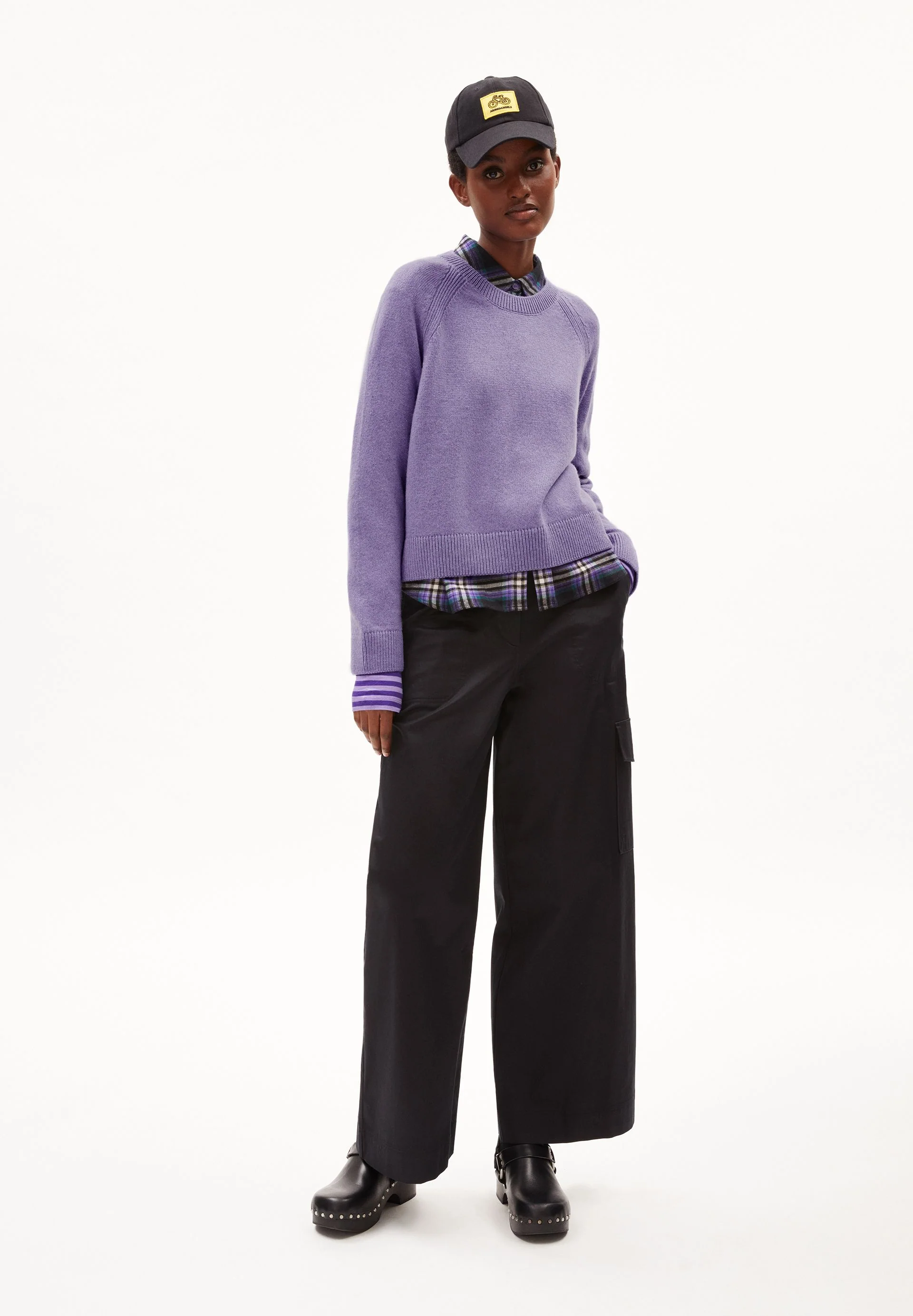 DILIRIAA REGLANA STRICKPULLOVER | purple stone - Image 5