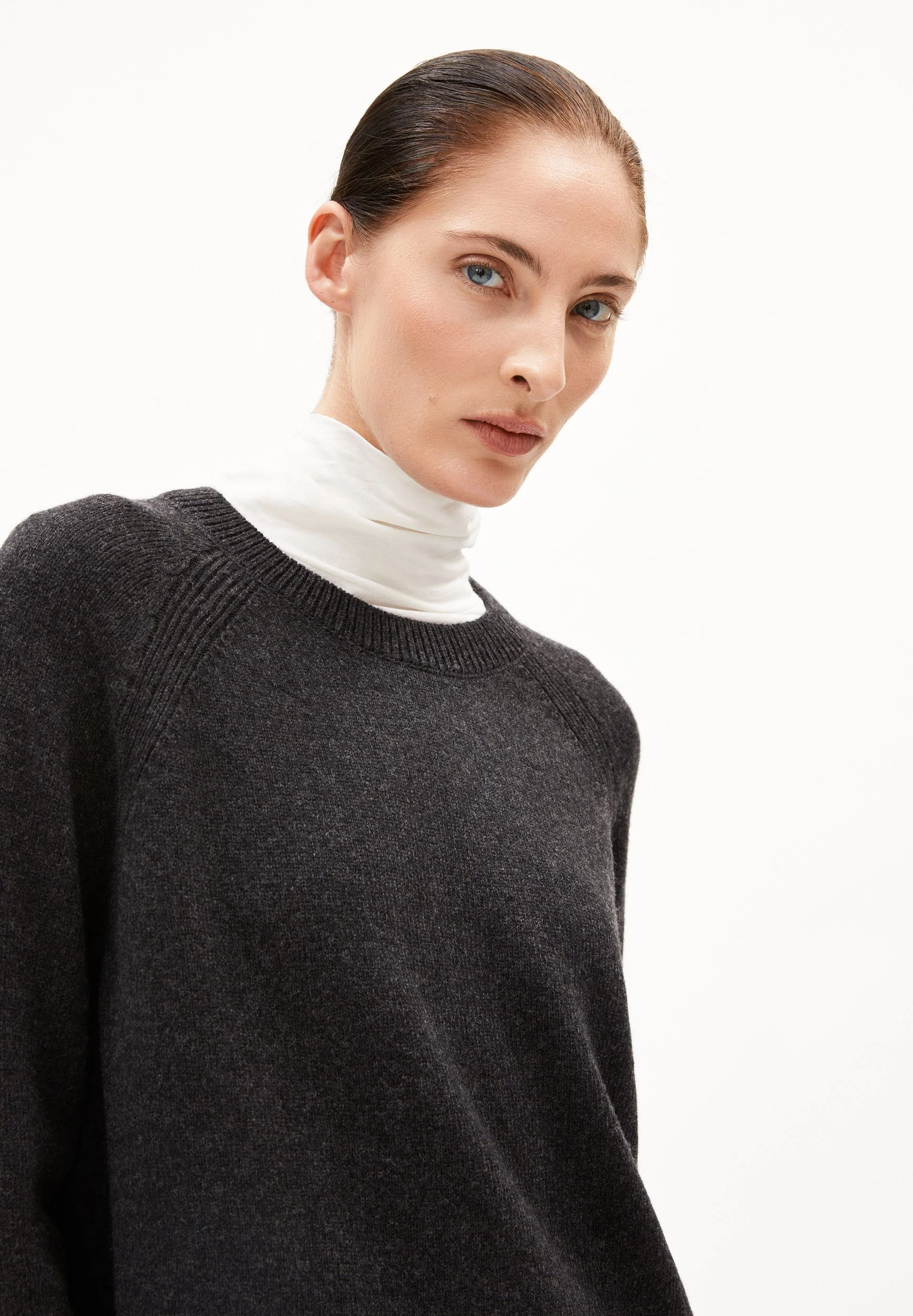DILIRIAA REGLANA STRICKPULLOVER | steel melange - Image 3