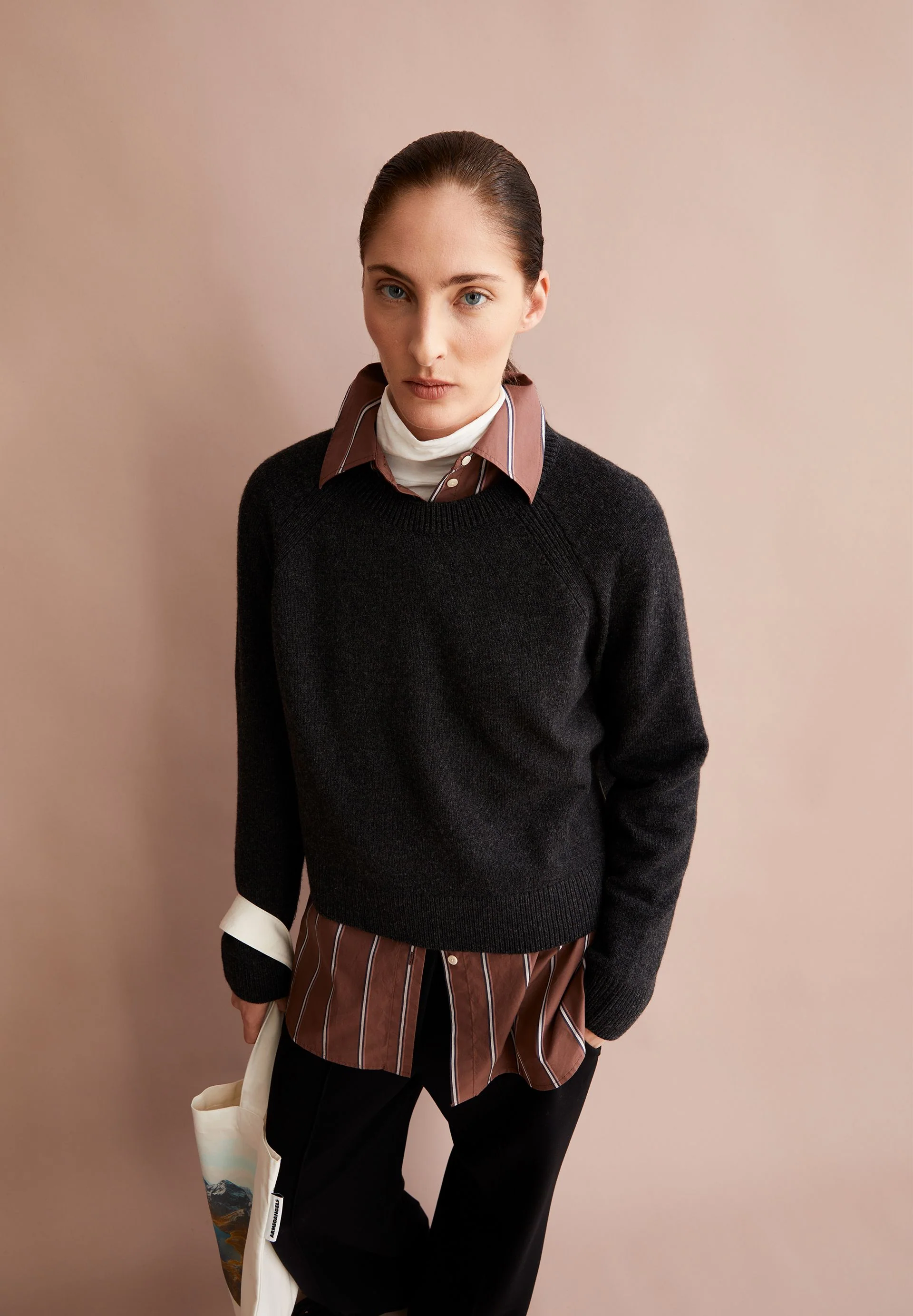 DILIRIAA REGLANA STRICKPULLOVER | steel melange - Image 4