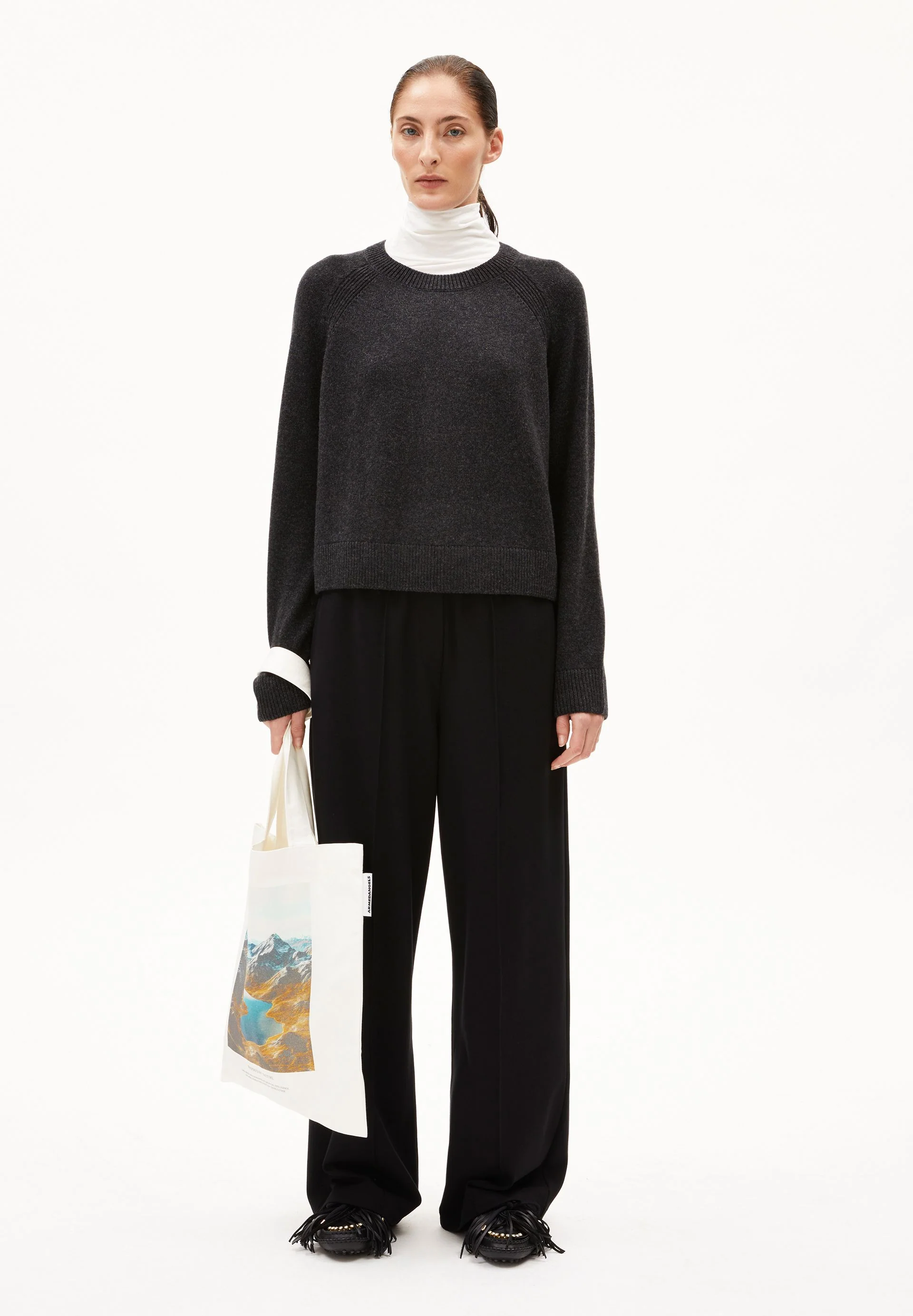 DILIRIAA REGLANA STRICKPULLOVER | steel melange - Image 5