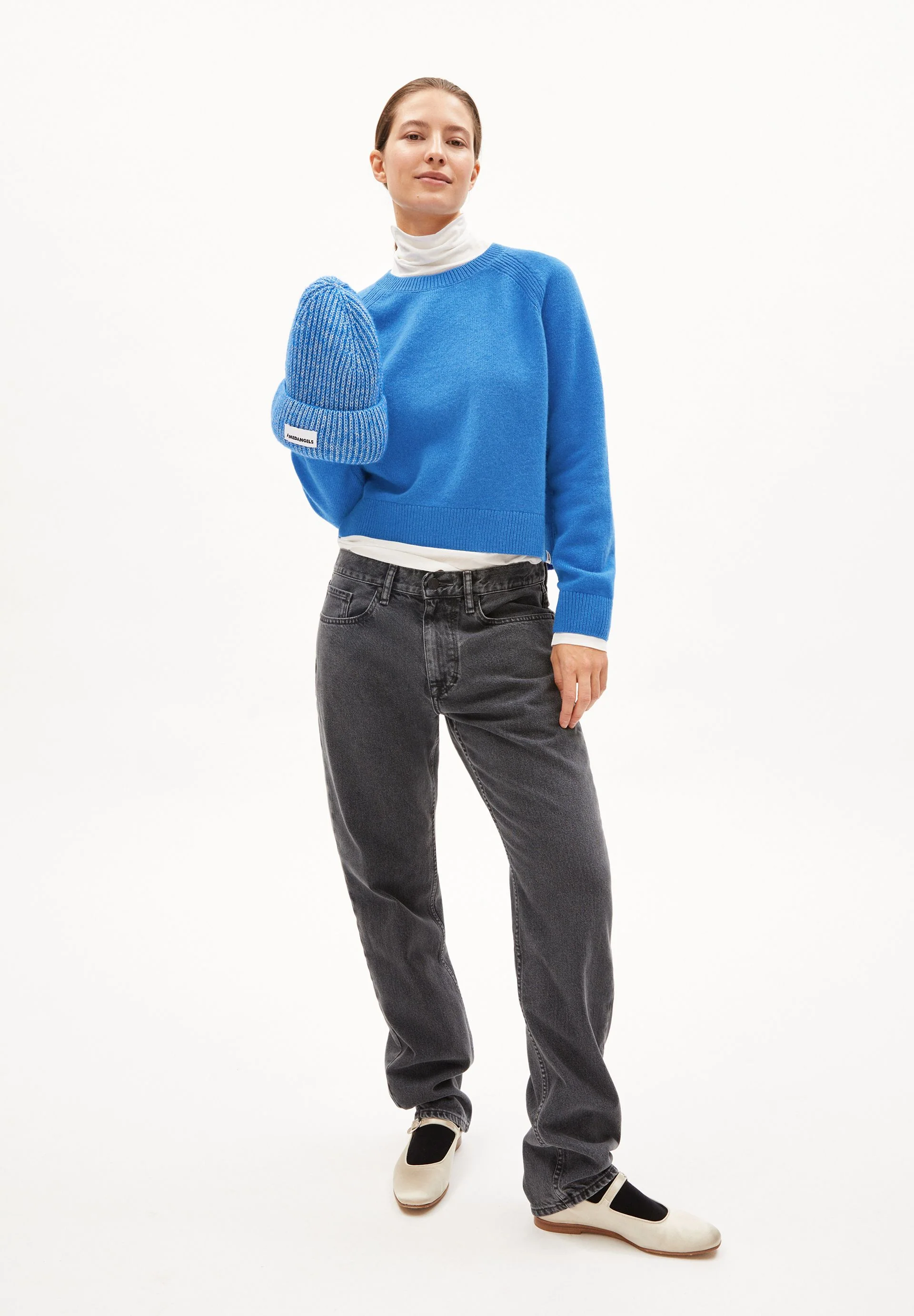 DILIRIAA REGLANA STRICKPULLOVER | warm blue - Image 5