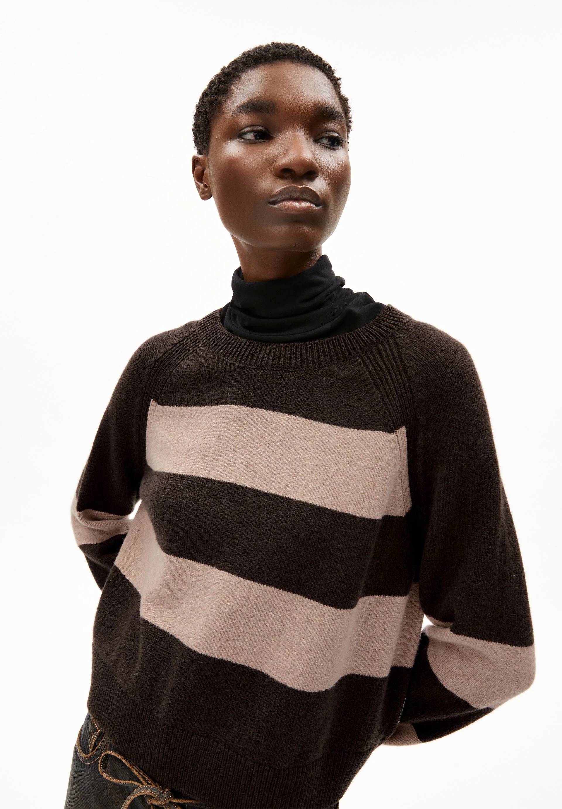 DILIRIAA STRIPES | coffee-cinnamon dust melange - Image 3