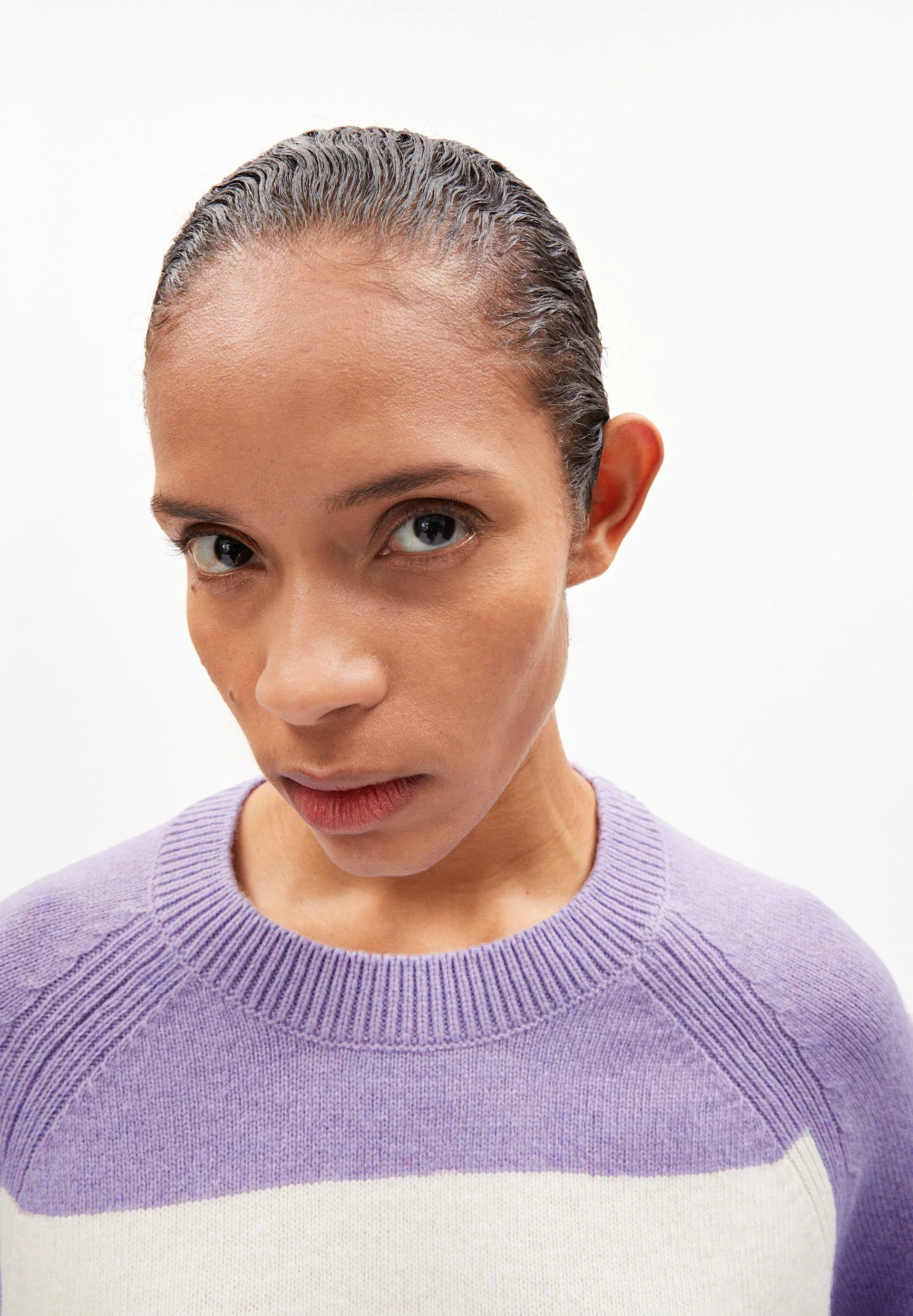 DILIRIAA STRIPES | smart lilac melange-oatmilk - Image 3