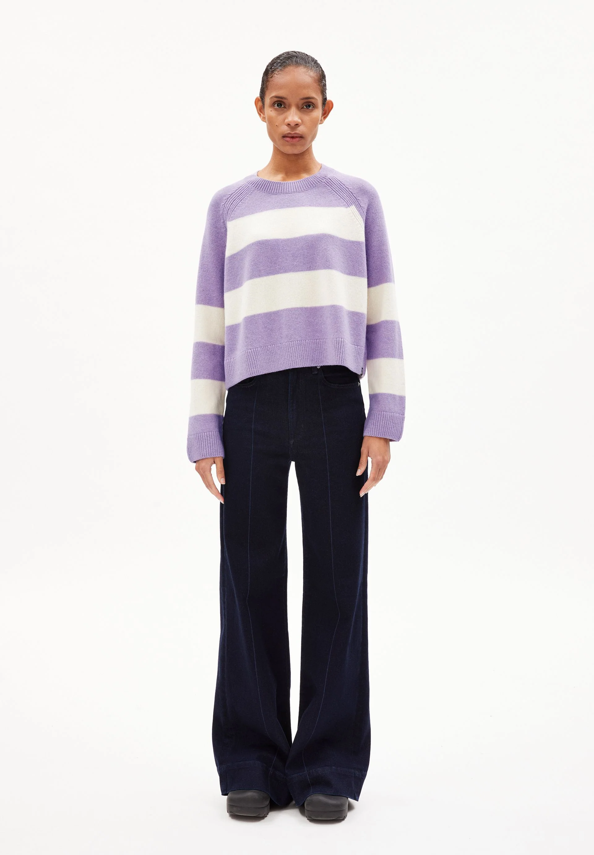 DILIRIAA STRIPES | smart lilac melange-oatmilk - Image 5