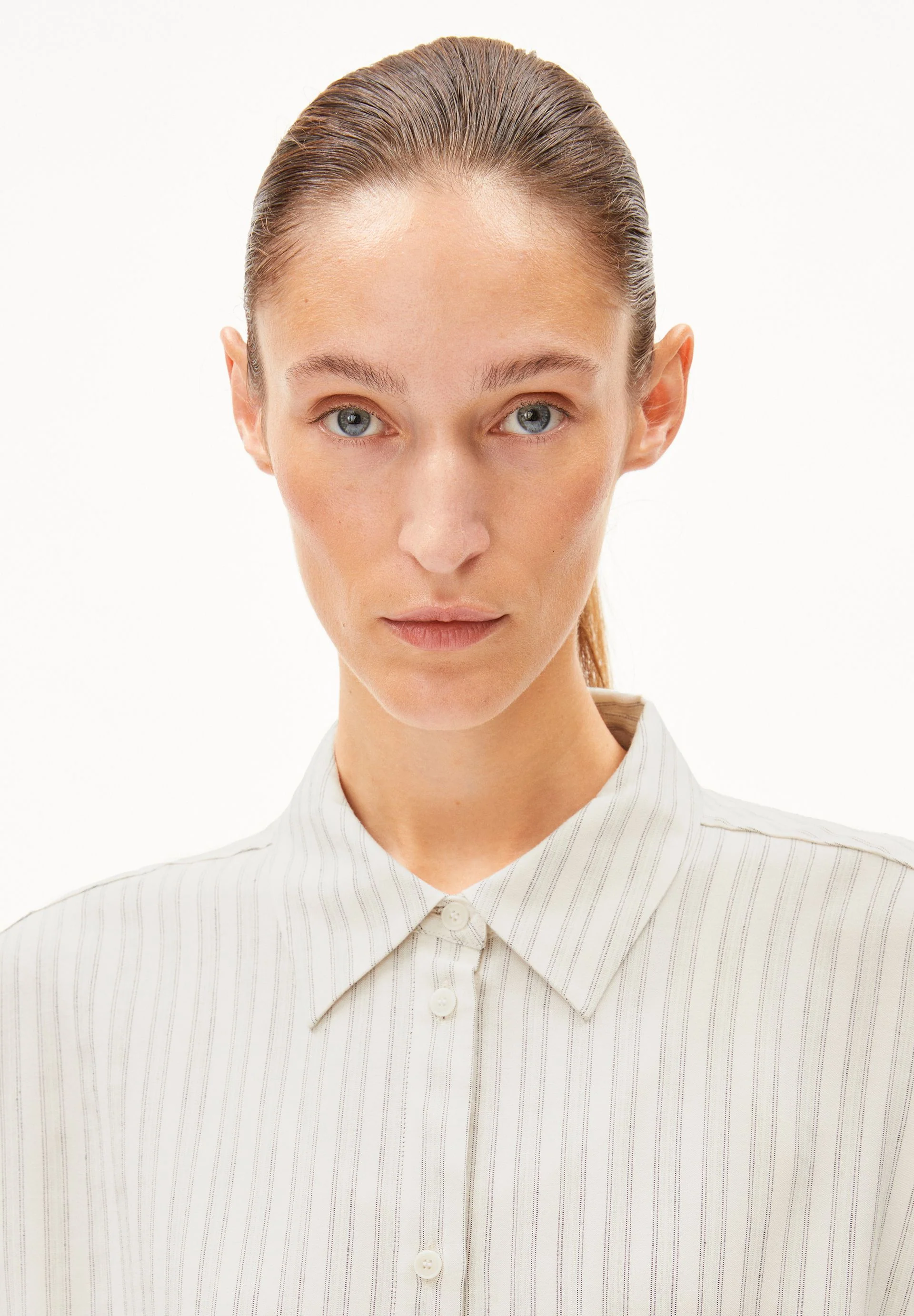 EASSAAL LINO STRIPES | oatmilk-light matcha - Image 3
